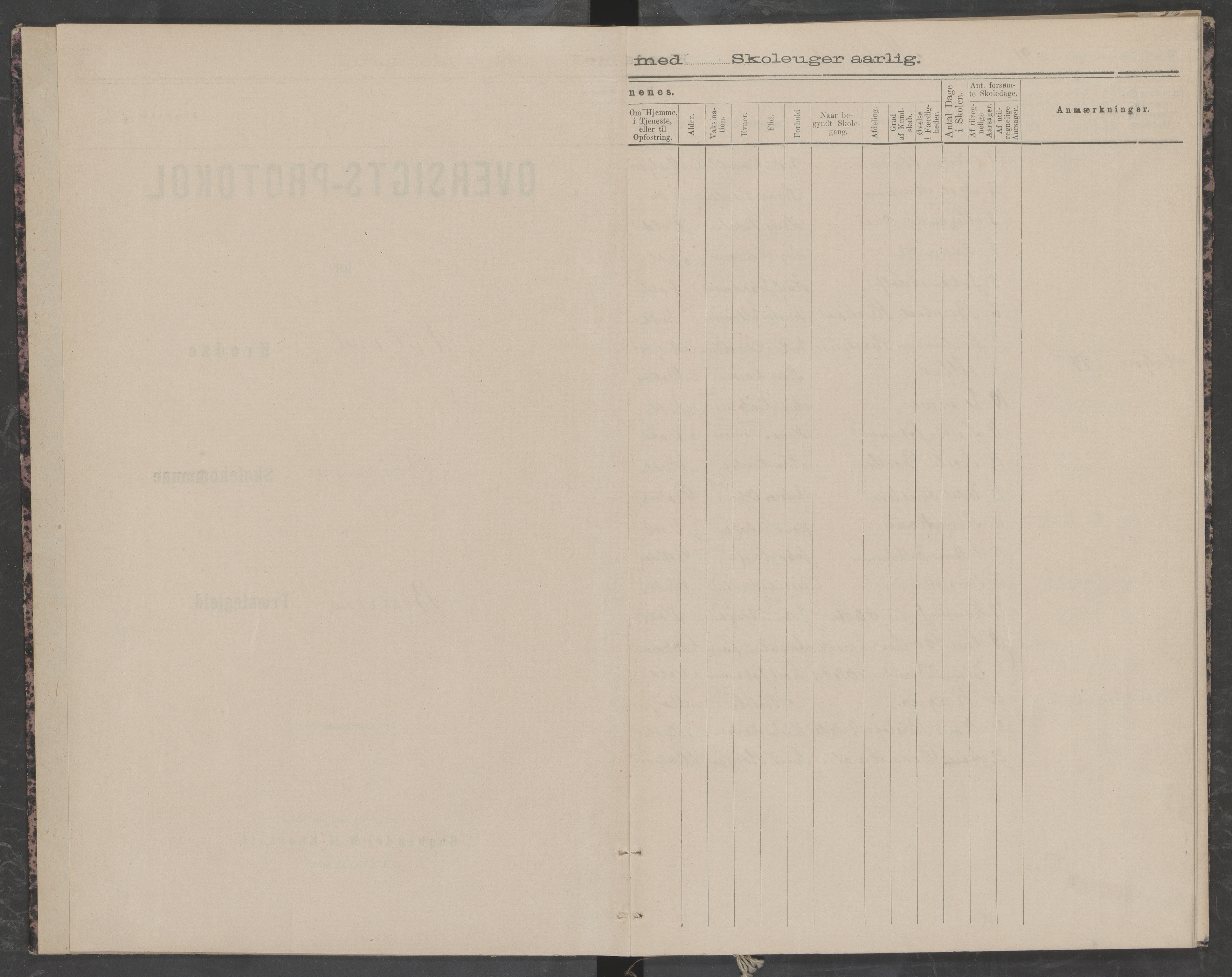 Beiarn kommune. Moldjord skolekrets, AIN/K-18390.510.14/442/L0005: Karakter/oversiktsprotokoll, 1909-1911