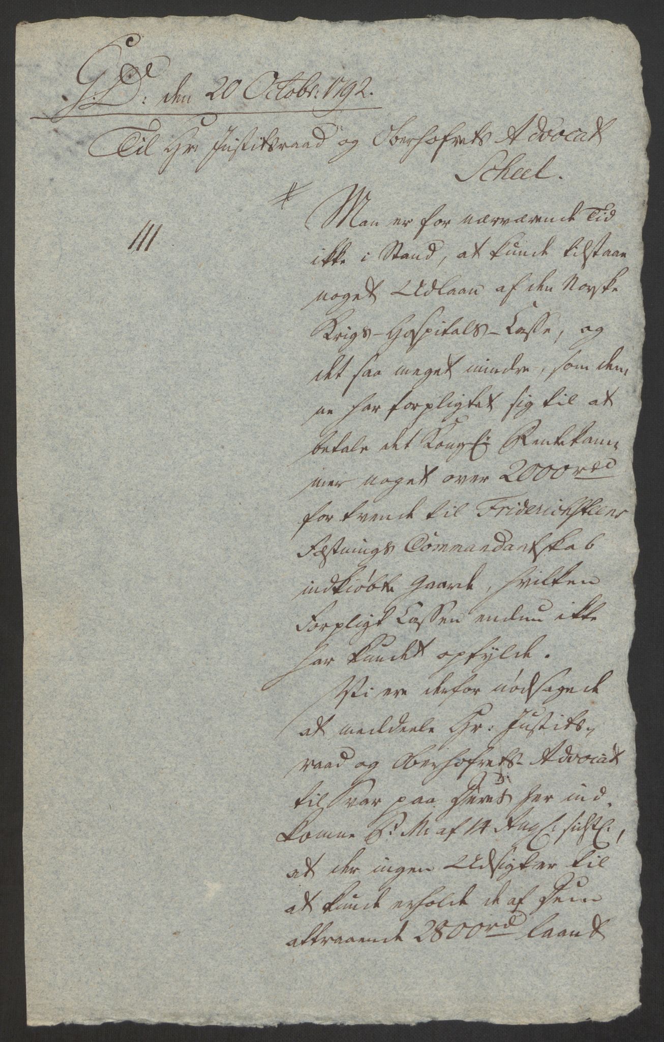 Forsvaret, Den norske kvesthuskasse/krigshospitalkasse, AV/RA-RAFA-1887/F/Fa/L0008: Konsepter, 1790-1793, s. 935