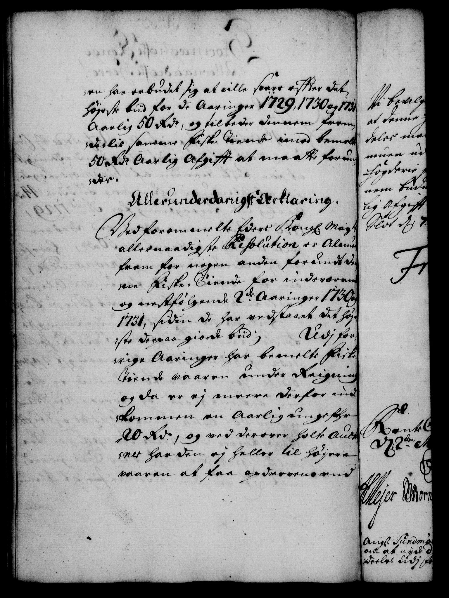 Rentekammeret, Kammerkanselliet, RA/EA-3111/G/Gf/Gfa/L0012: Norsk relasjons- og resolusjonsprotokoll (merket RK 52.12), 1729, s. 302