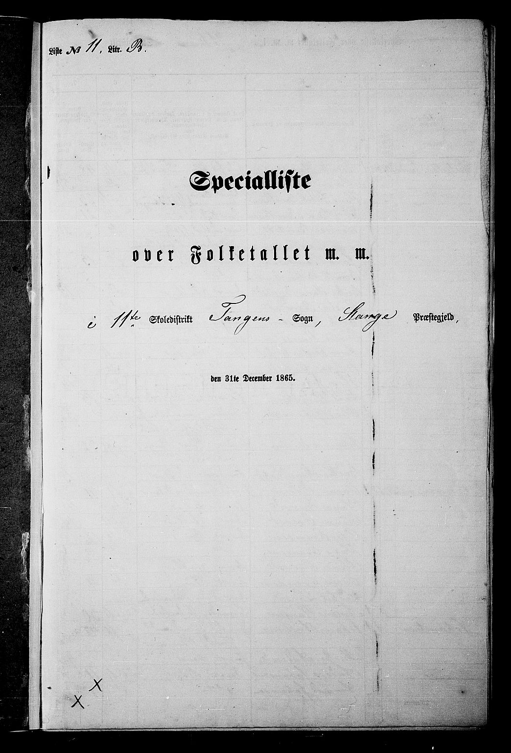 RA, Folketelling 1865 for 0417P Stange prestegjeld, 1865, s. 258