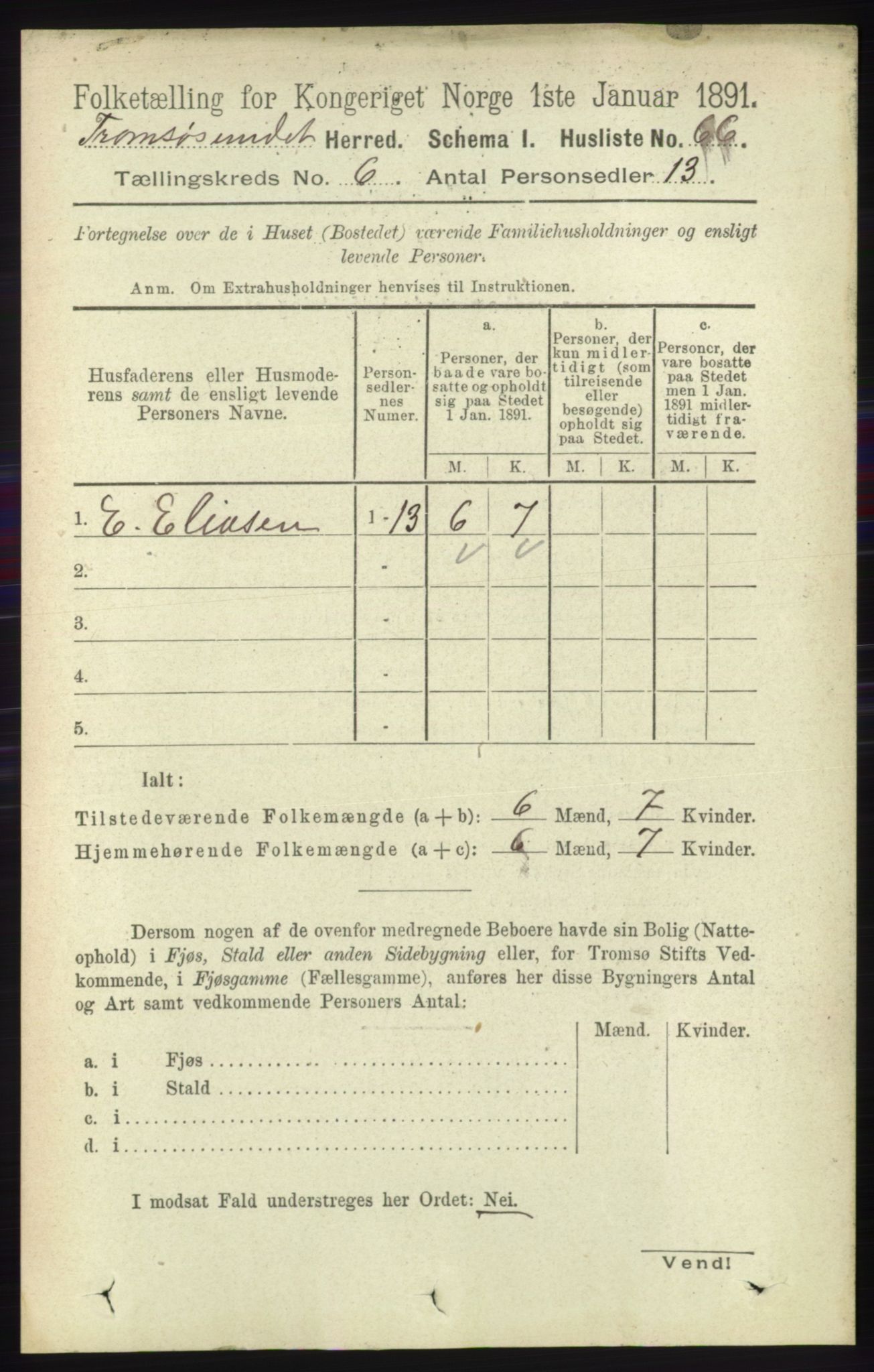 RA, Folketelling 1891 for 1934 Tromsøysund herred, 1891, s. 2981