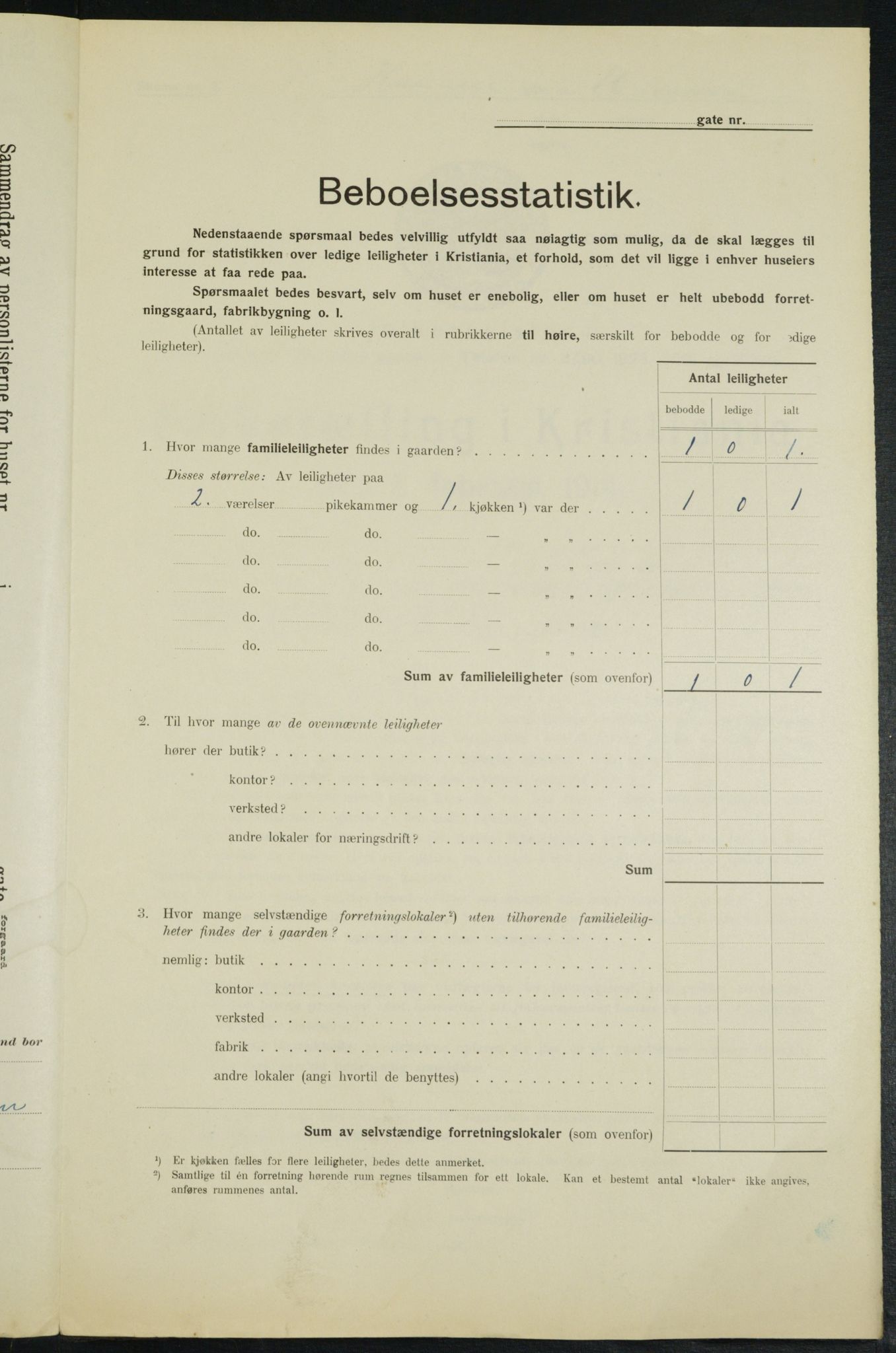 OBA, Kommunal folketelling 1.2.1914 for Kristiania, 1914, s. 34453