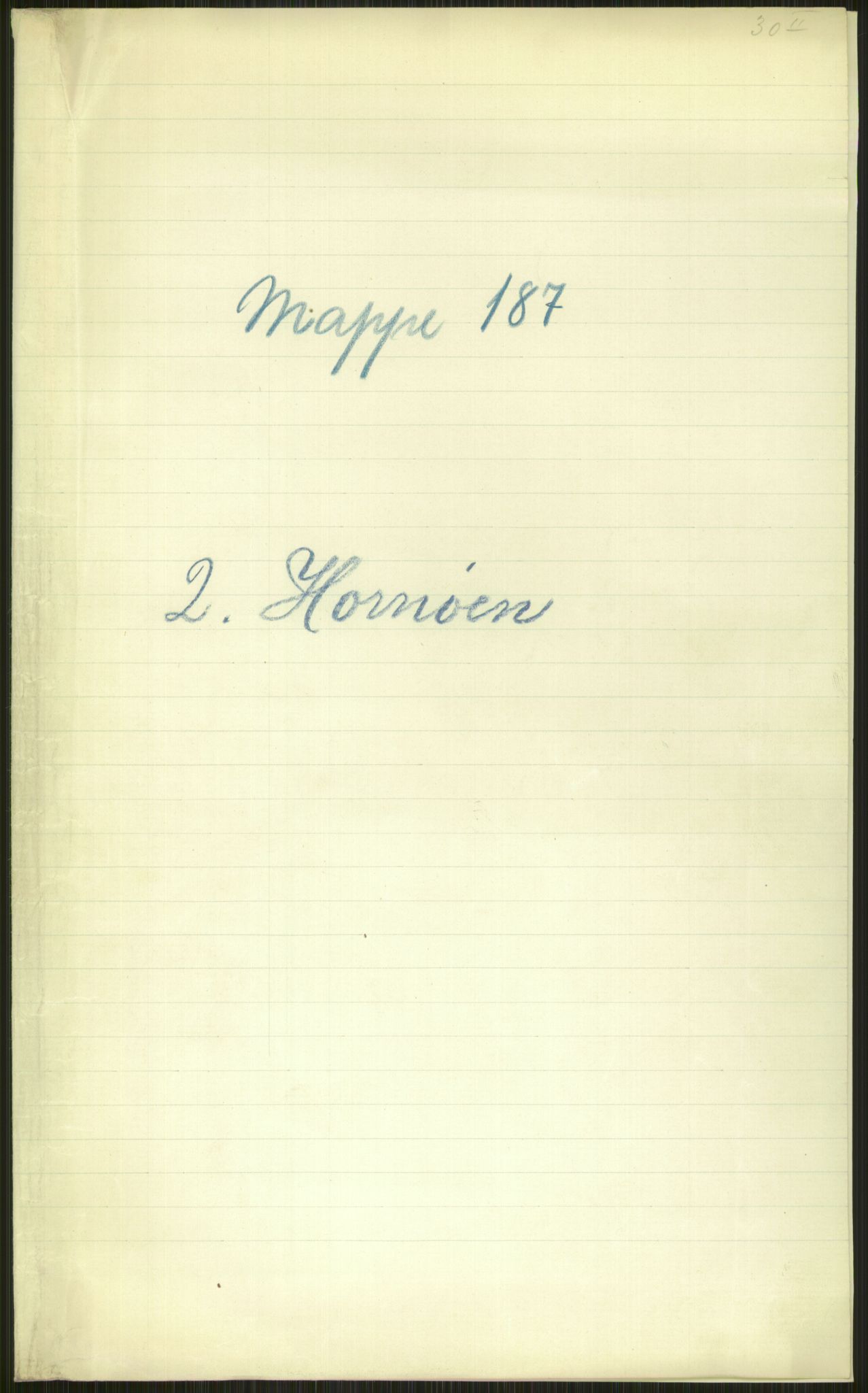 Fyrdirektoratet, AV/RA-S-1602/2/D/L0187/0002: -- / Hornøen fyr (Se 18, 63, 302), 1917-1923, s. 3