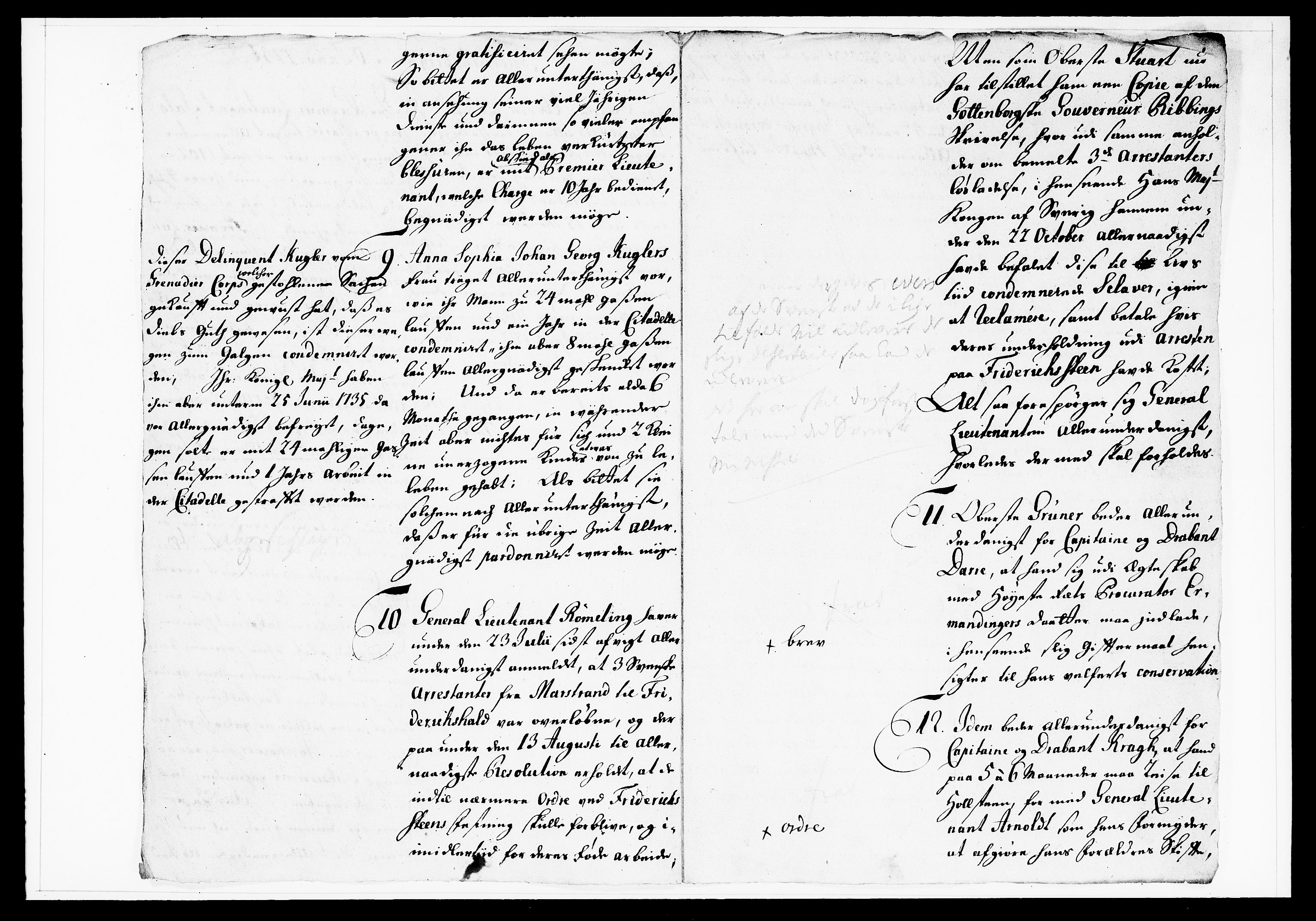 Krigskollegiet, Krigskancelliet, DRA/A-0006/-/1130-1137: Refererede sager, 1736, s. 27