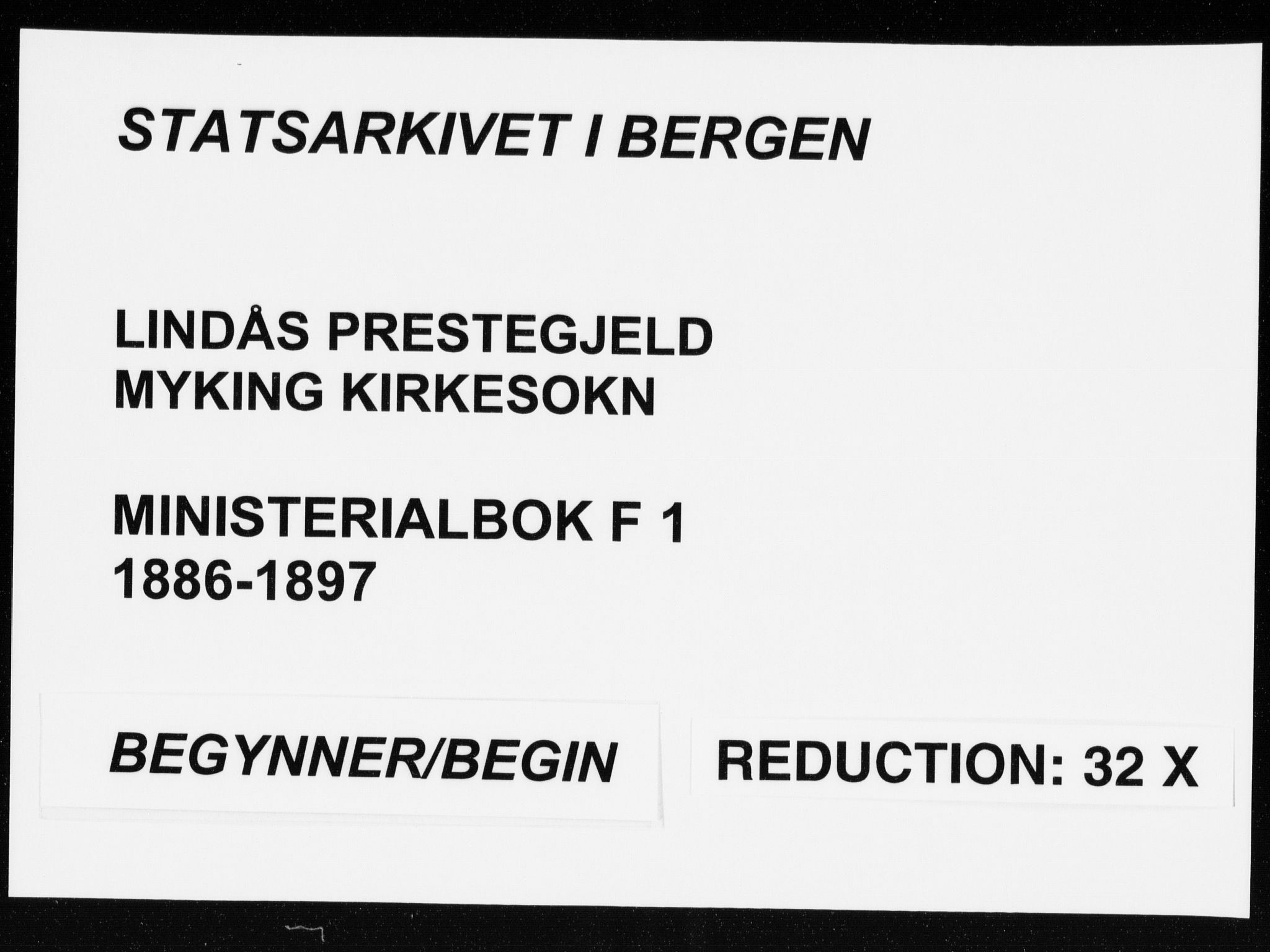 Lindås Sokneprestembete, SAB/A-76701/H/Haa: Ministerialbok nr. F  1, 1886-1897