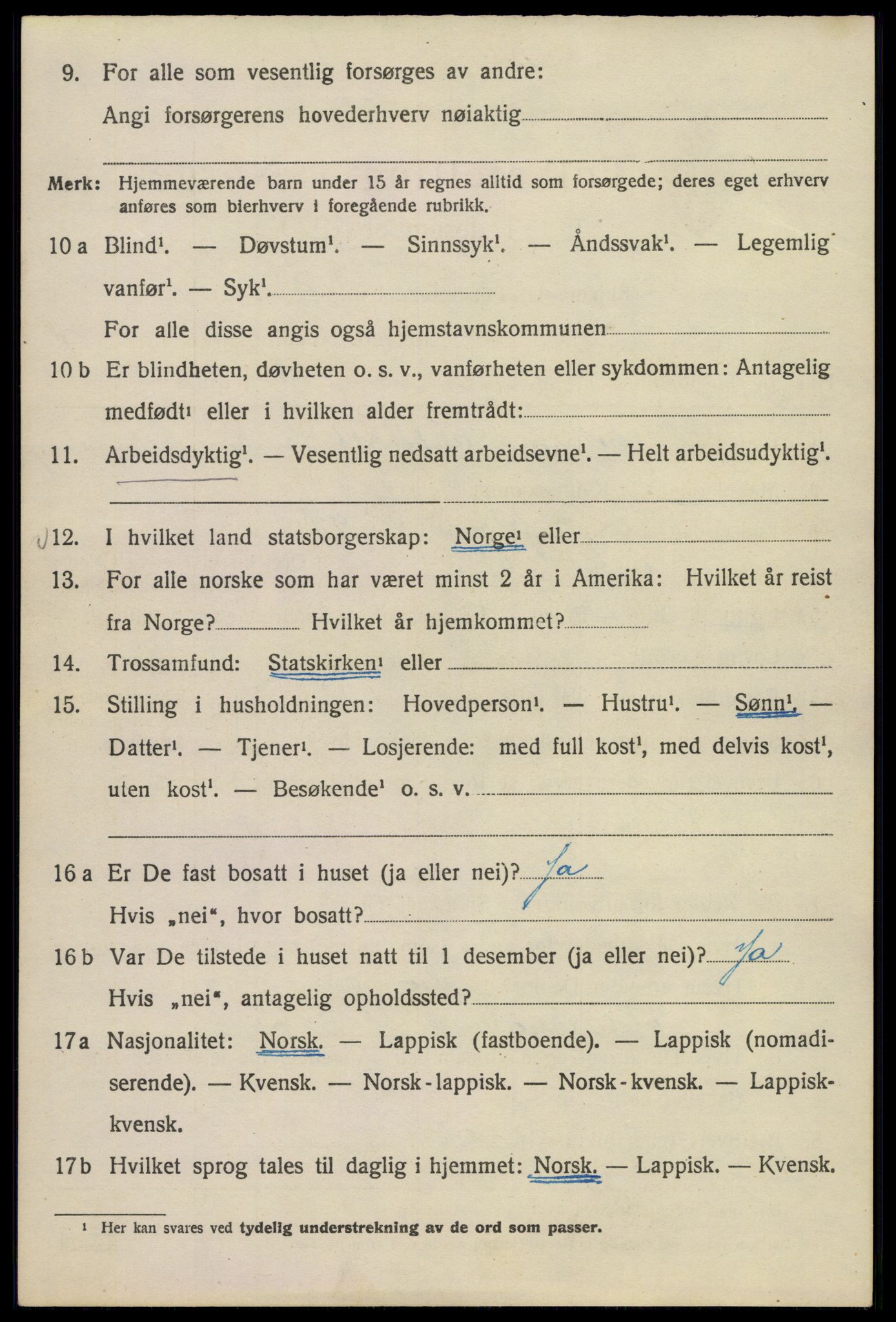 SAO, Folketelling 1920 for 0301 Kristiania kjøpstad, 1920, s. 611152