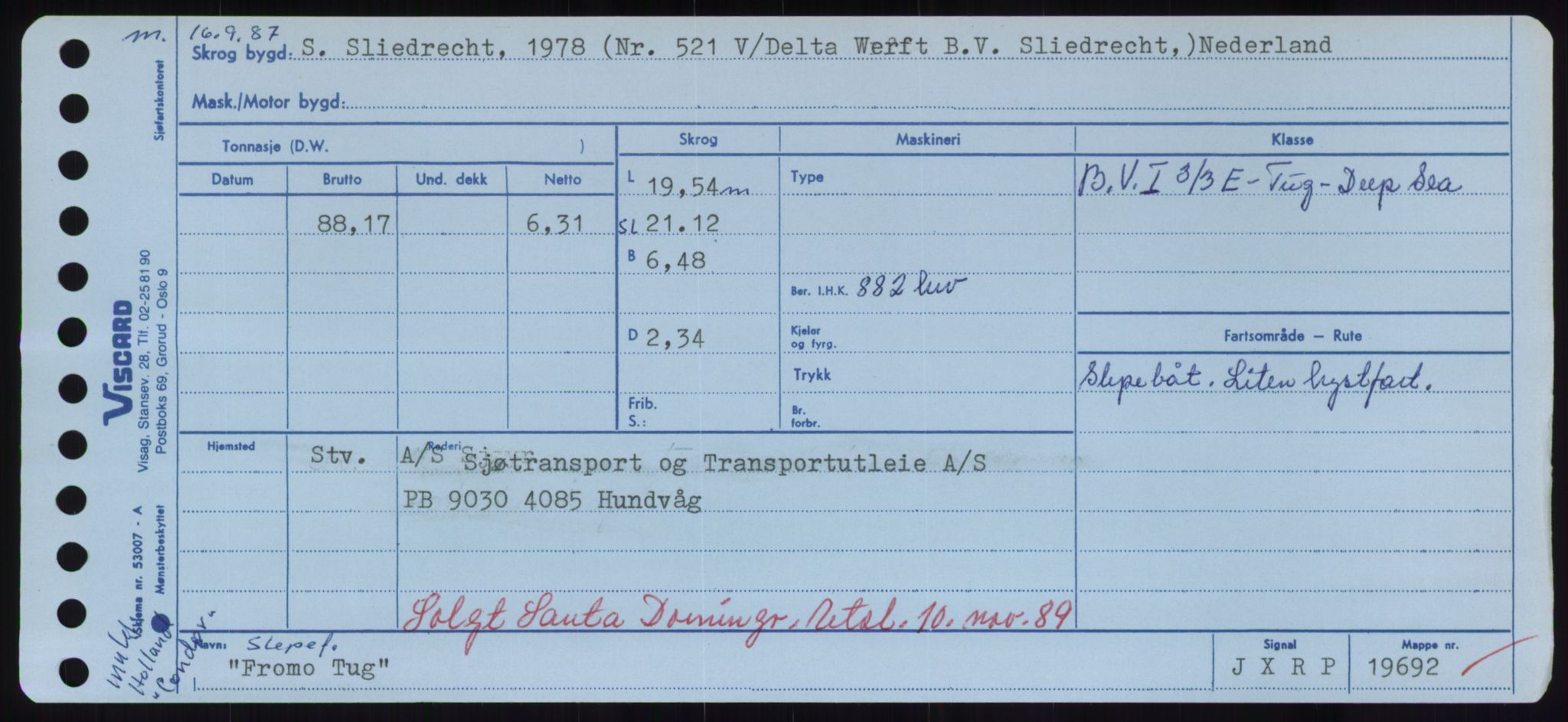 Sjøfartsdirektoratet med forløpere, Skipsmålingen, RA/S-1627/H/Hd/L0011: Fartøy, Fla-Får, s. 511