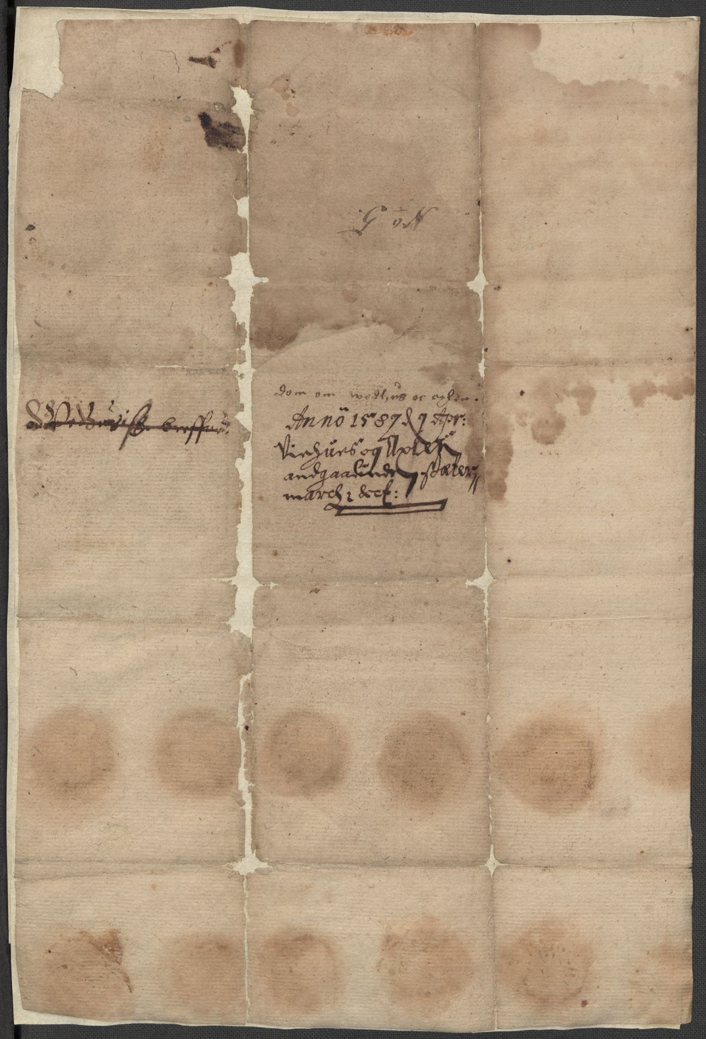 Riksarkivets diplomsamling, AV/RA-EA-5965/F15/L0027: Prestearkiv - Telemark, 1587-1738, s. 6