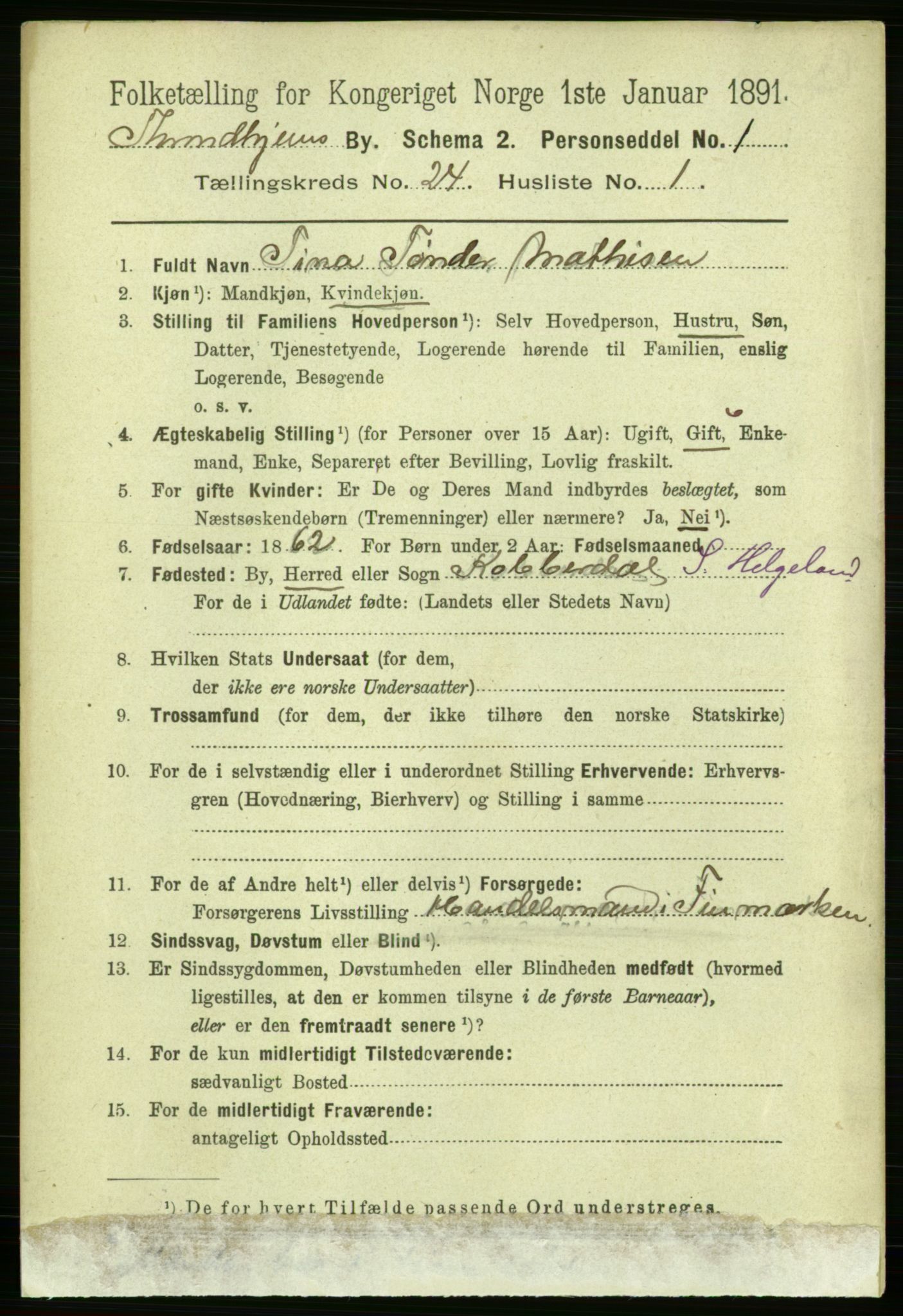 RA, Folketelling 1891 for 1601 Trondheim kjøpstad, 1891, s. 17946