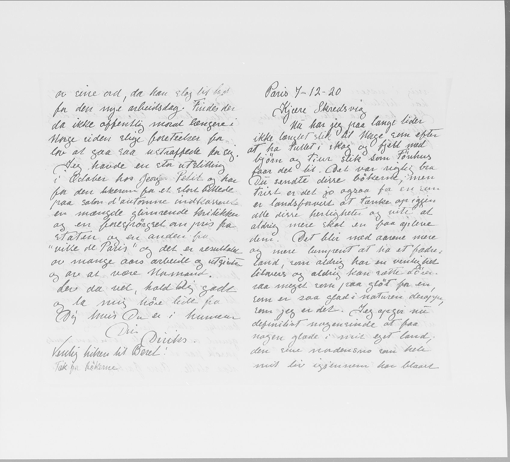 Skredsvig, Christian, RA/PA-0353/E/L0001: Privatbrev fra enkeltpersoner, 1888-1961, s. 30