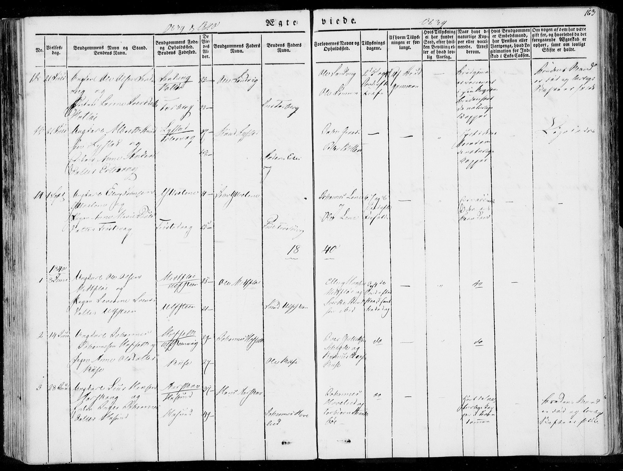 Ministerialprotokoller, klokkerbøker og fødselsregistre - Møre og Romsdal, AV/SAT-A-1454/509/L0104: Ministerialbok nr. 509A02, 1833-1847, s. 163