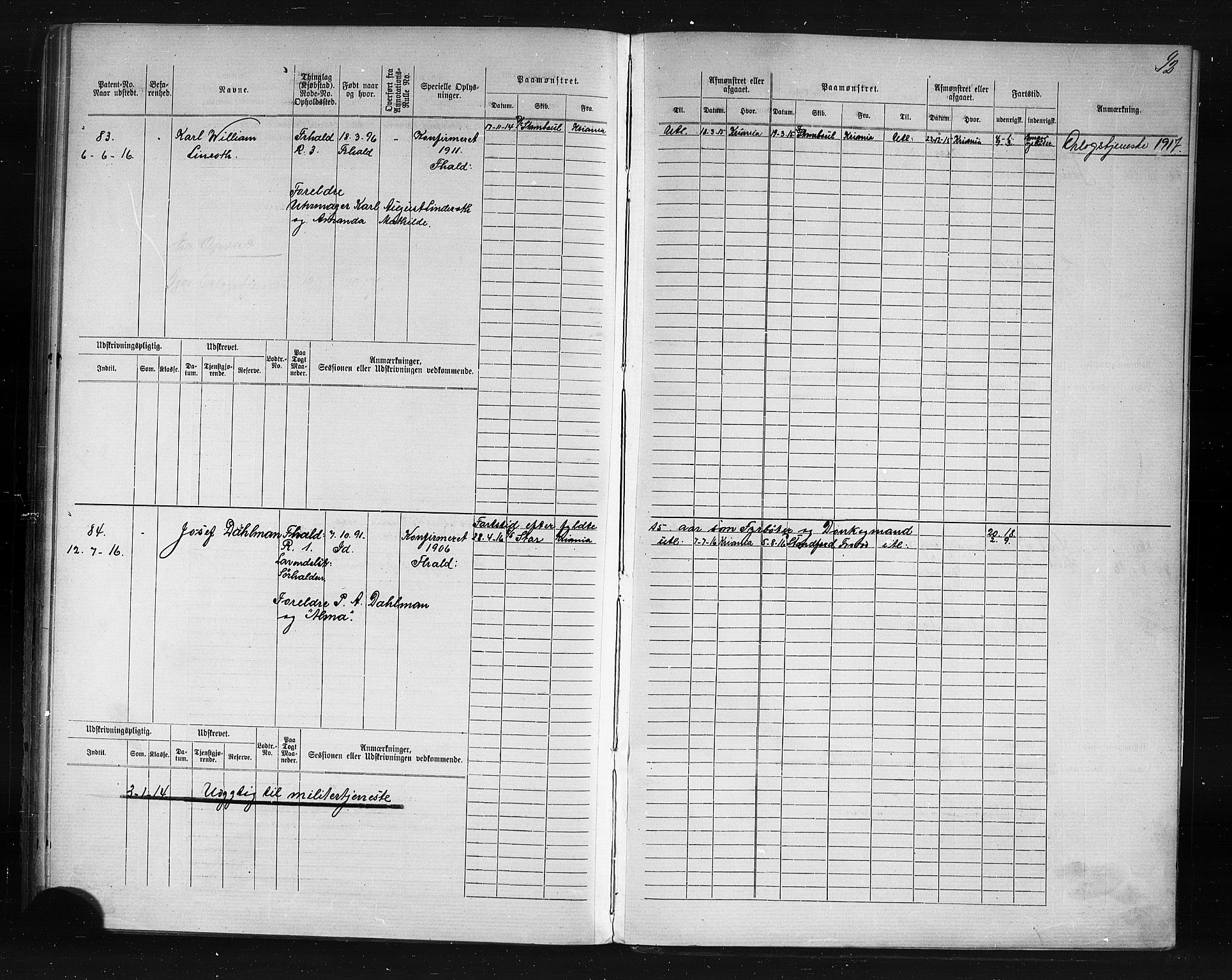 Halden mønstringskontor, SAO/A-10569a/F/Fc/Fcd/L0003: Annotasjons- og hovedrulle for maskinister og fyrbøtere, 1876-1918, s. 55