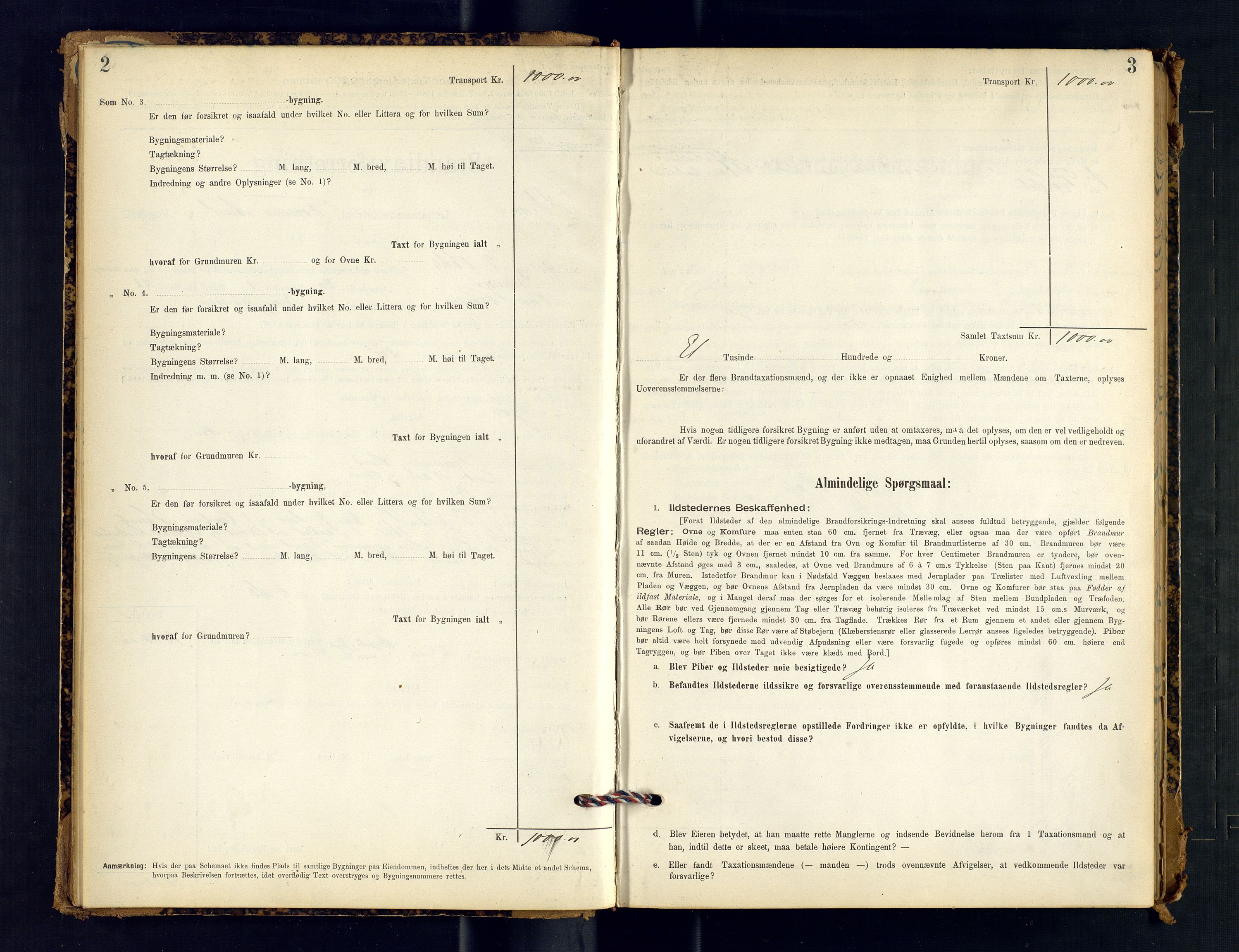 Skjervøy lensmannskontor, AV/SATØ-SATØ-63/F/Fu/Fub/L0243: Branntakstprotokoll (S), 1898-1903, s. 2-3