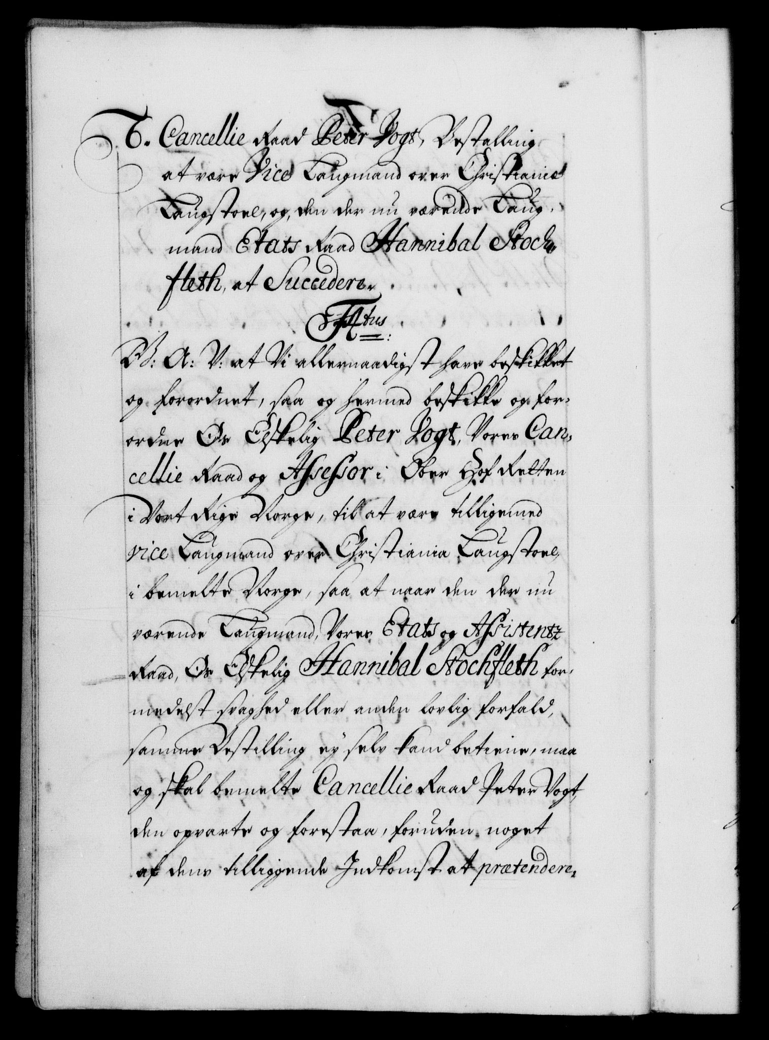 Danske Kanselli 1572-1799, AV/RA-EA-3023/F/Fc/Fca/Fcaa/L0023: Norske registre, 1720-1722, s. 4b