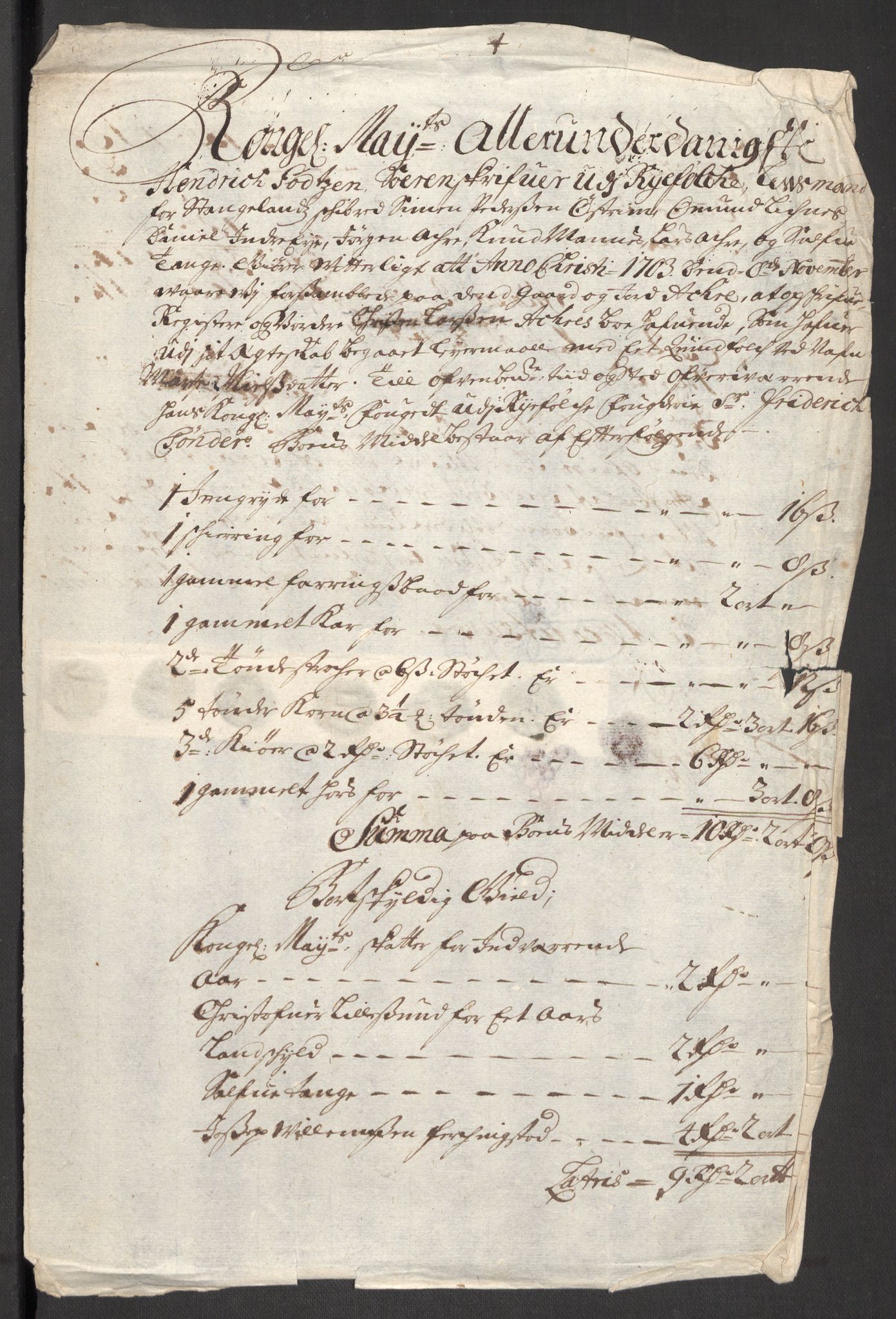 Rentekammeret inntil 1814, Reviderte regnskaper, Fogderegnskap, RA/EA-4092/R47/L2860: Fogderegnskap Ryfylke, 1703-1705, s. 40