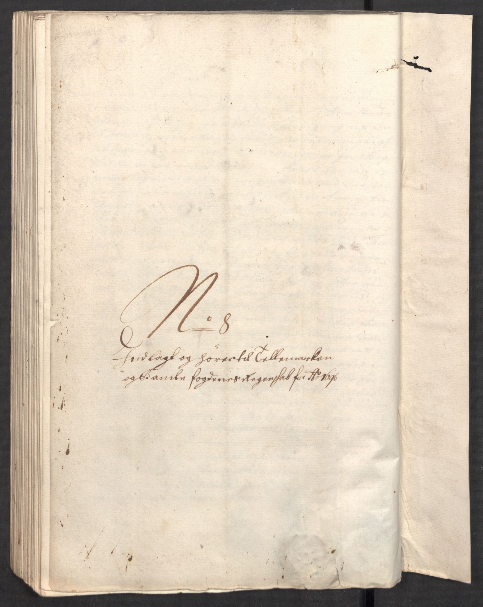 Rentekammeret inntil 1814, Reviderte regnskaper, Fogderegnskap, AV/RA-EA-4092/R36/L2095: Fogderegnskap Øvre og Nedre Telemark og Bamble, 1696, s. 138