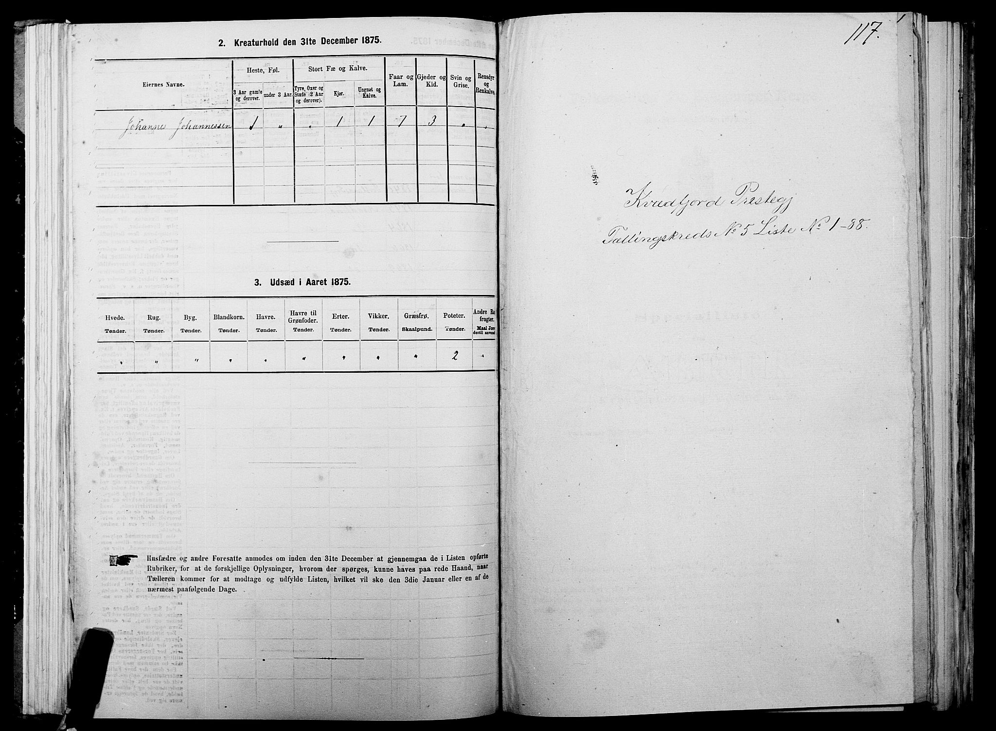 SATØ, Folketelling 1875 for 1911P Kvæfjord prestegjeld, 1875, s. 3117