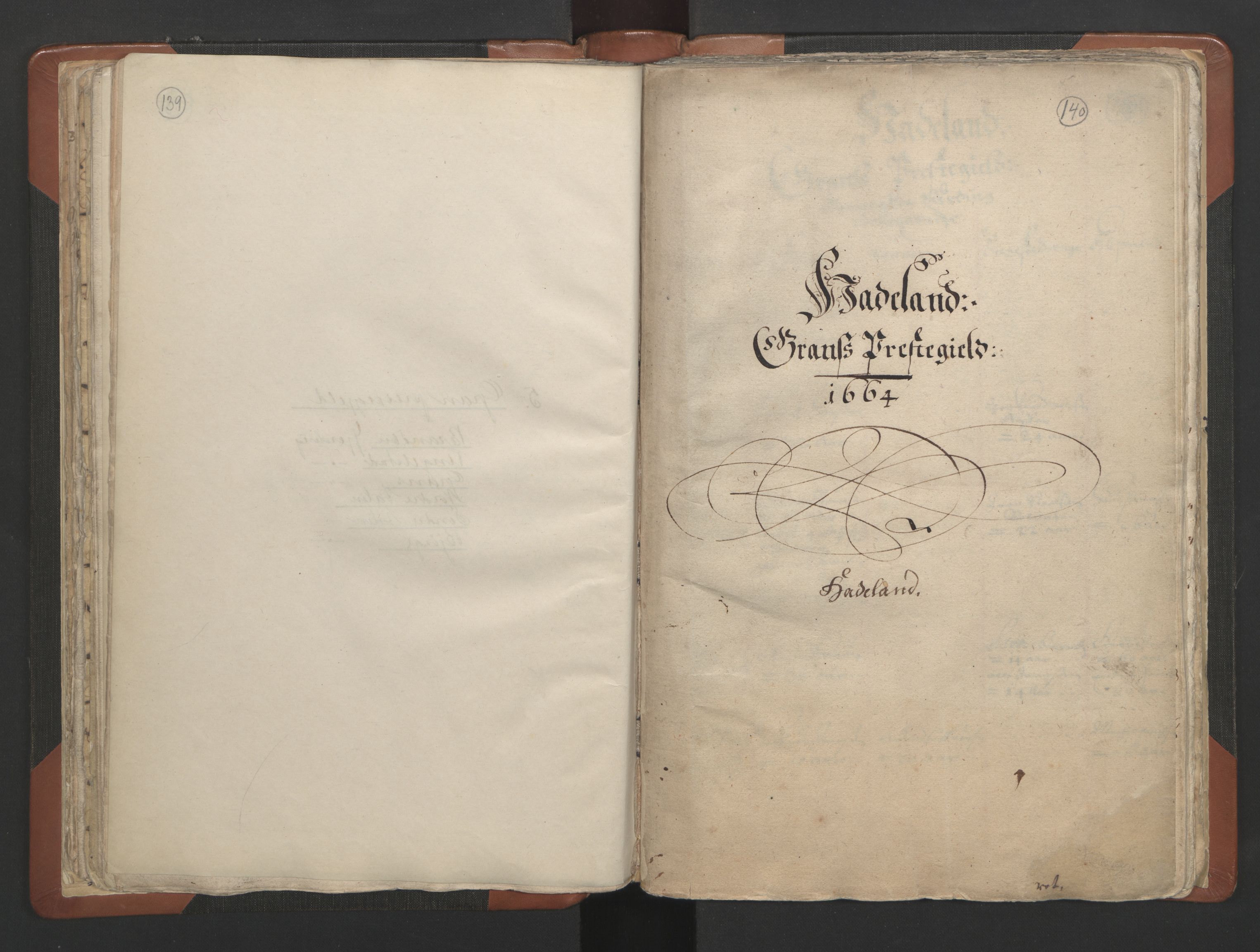 RA, Sogneprestenes manntall 1664-1666, nr. 7: Hadeland prosti, 1664-1666, s. 139-140