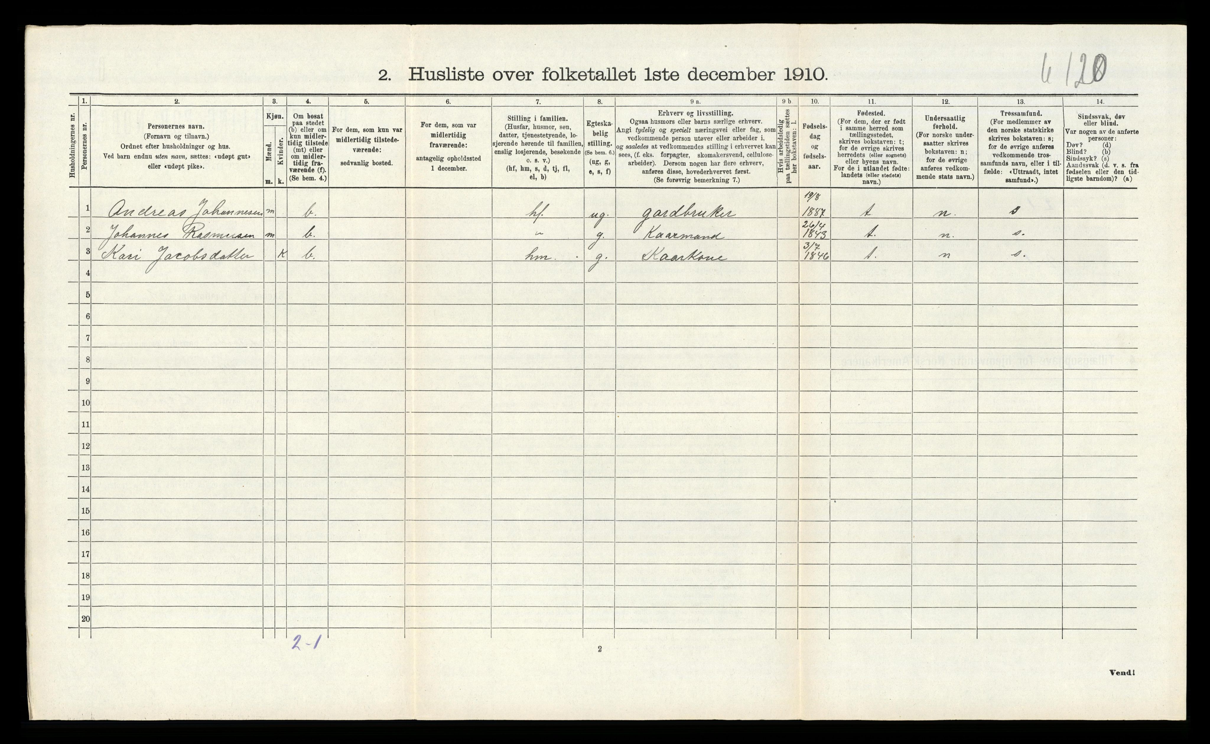 RA, Folketelling 1910 for 1257 Alversund herred, 1910, s. 983