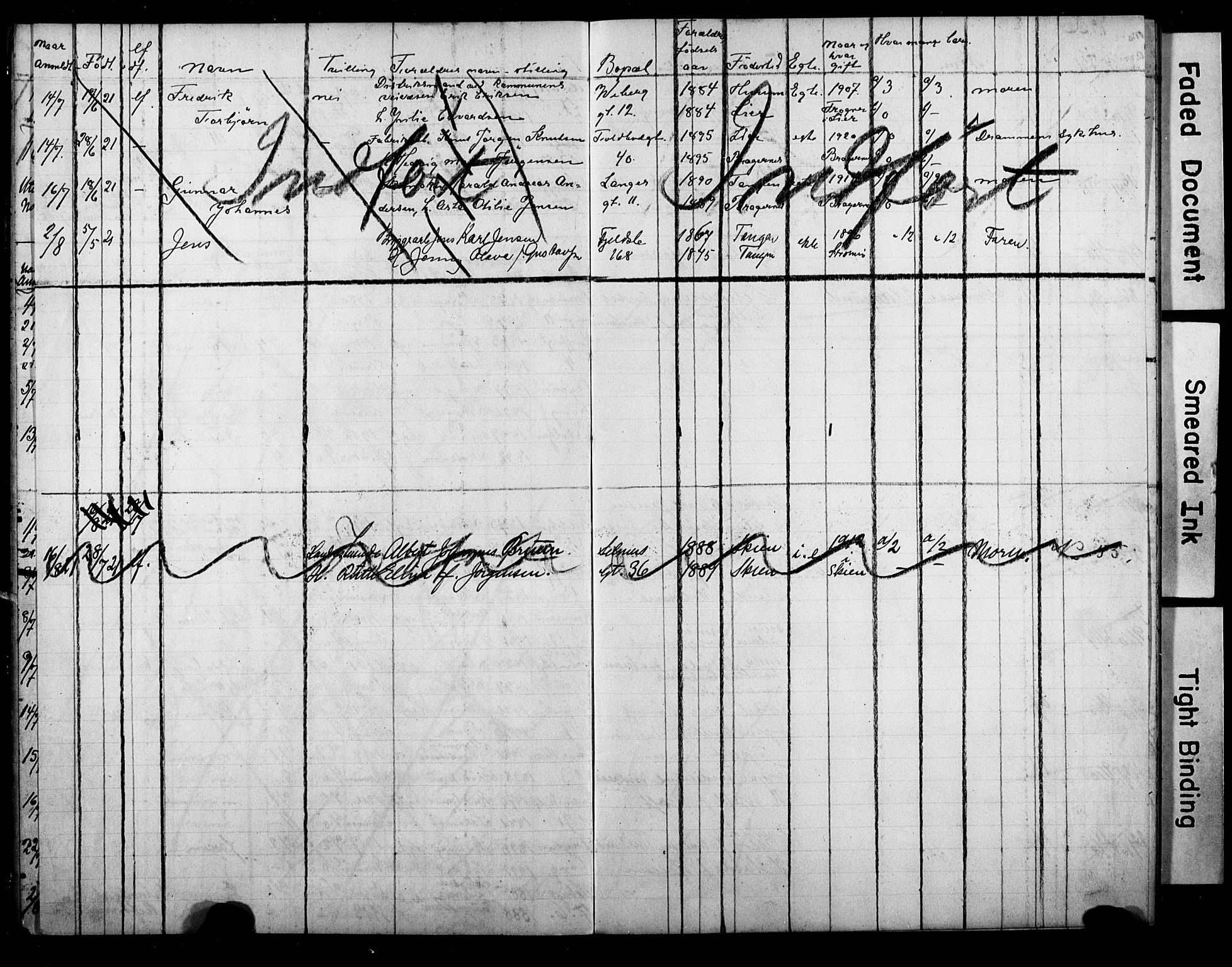 Strømsø kirkebøker, AV/SAKO-A-246/Y/Ya/L0009: Kladd til kirkebok nr. I 9, 1920-1925