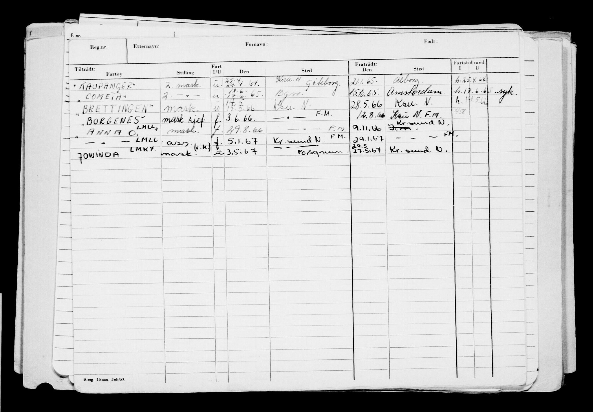 Direktoratet for sjømenn, AV/RA-S-3545/G/Gb/L0116: Hovedkort, 1913, s. 184