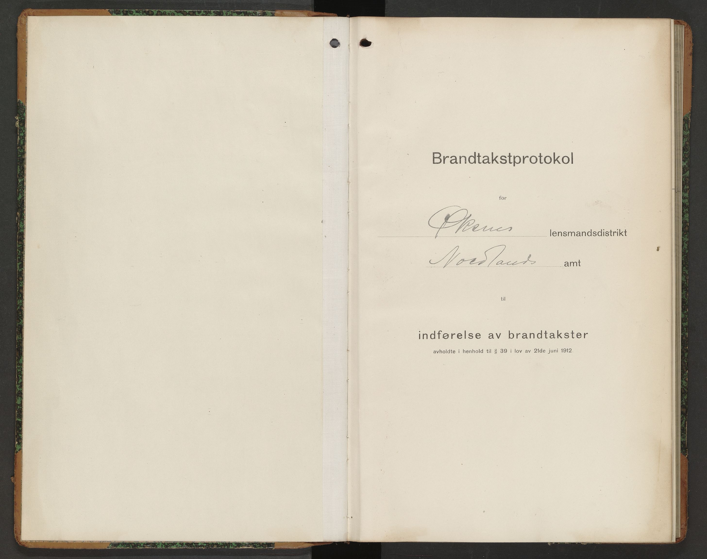 Norges Brannkasse Øksnes, SAT/A-5589/Fb/L0005: Branntakstprotokoll, 1916-1919