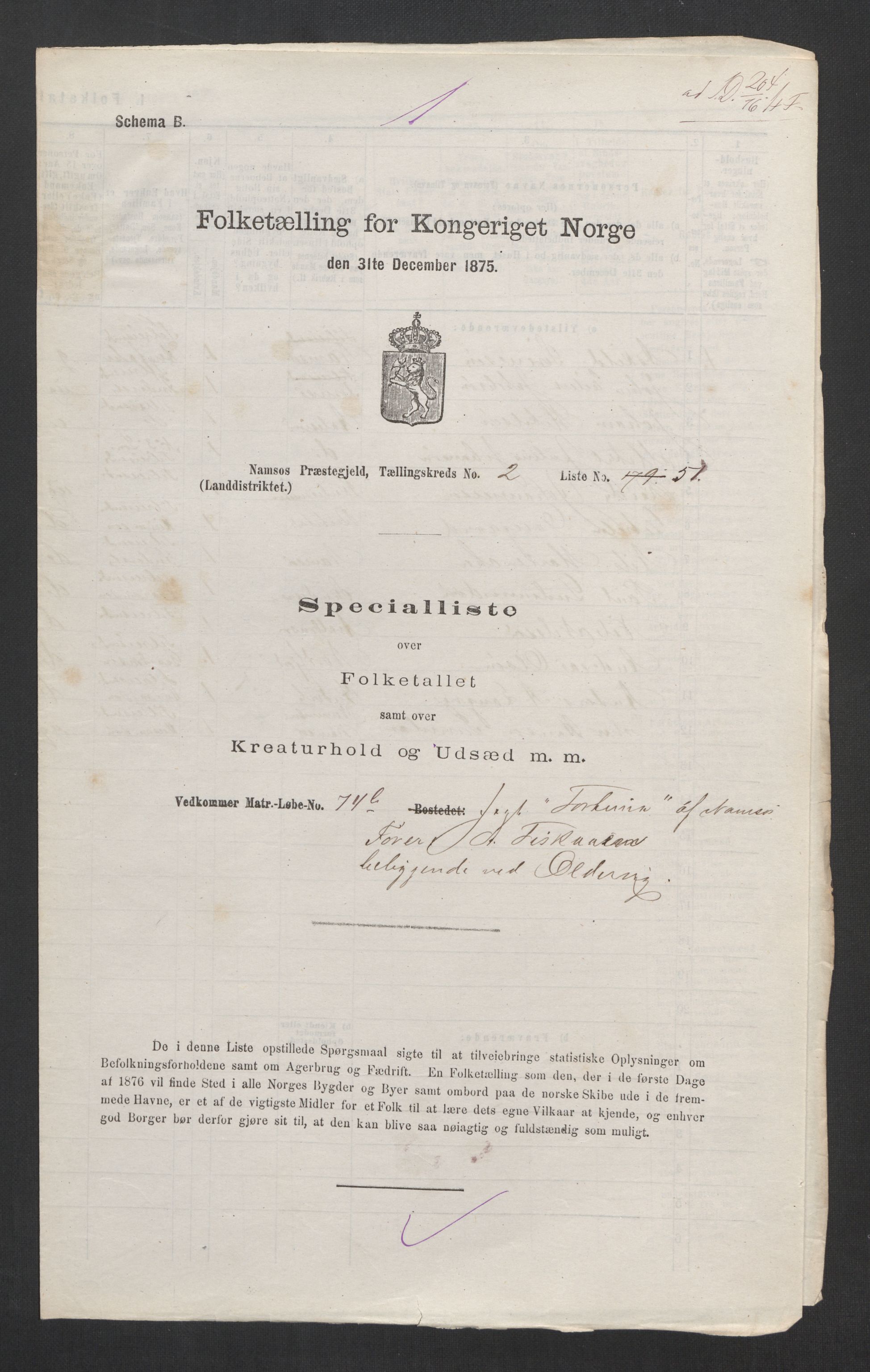 RA, Folketelling 1875, skipslister: Skip i innenrikske havner, hjemmehørende i byer og ladesteder, 1875, s. 1217