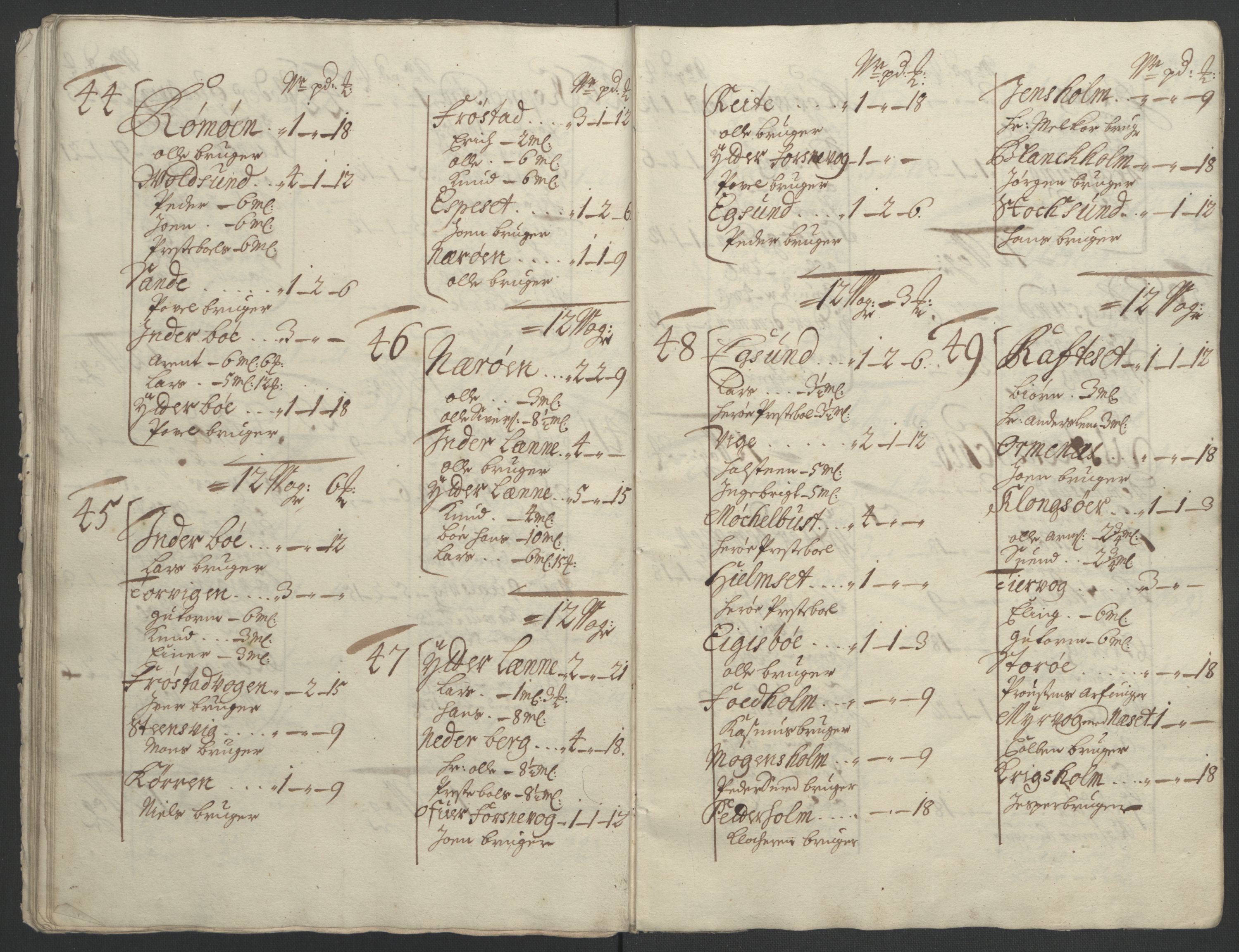 Rentekammeret inntil 1814, Reviderte regnskaper, Fogderegnskap, AV/RA-EA-4092/R54/L3555: Fogderegnskap Sunnmøre, 1694-1695, s. 73