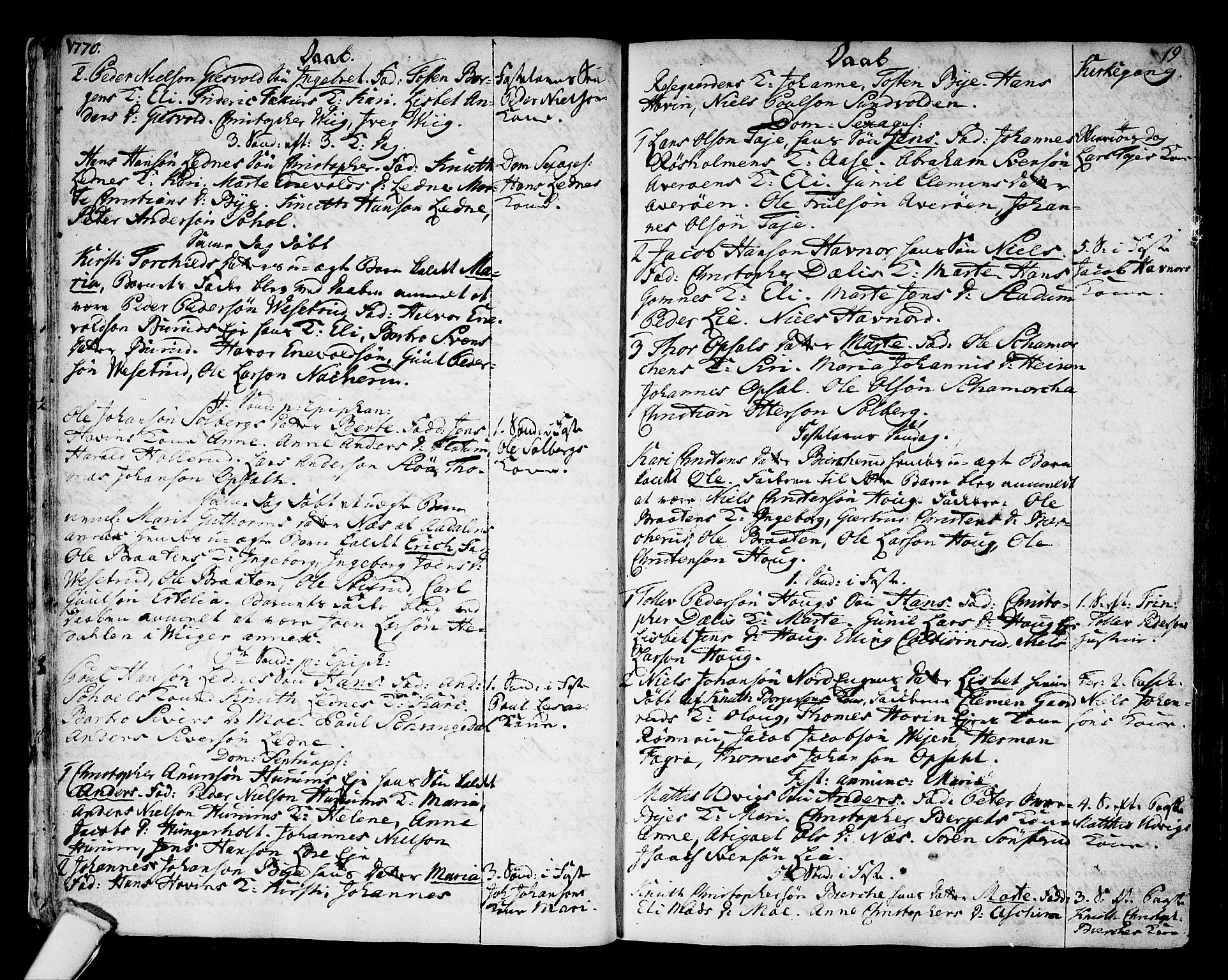 Hole kirkebøker, SAKO/A-228/F/Fa/L0002: Ministerialbok nr. I 2, 1766-1814, s. 19