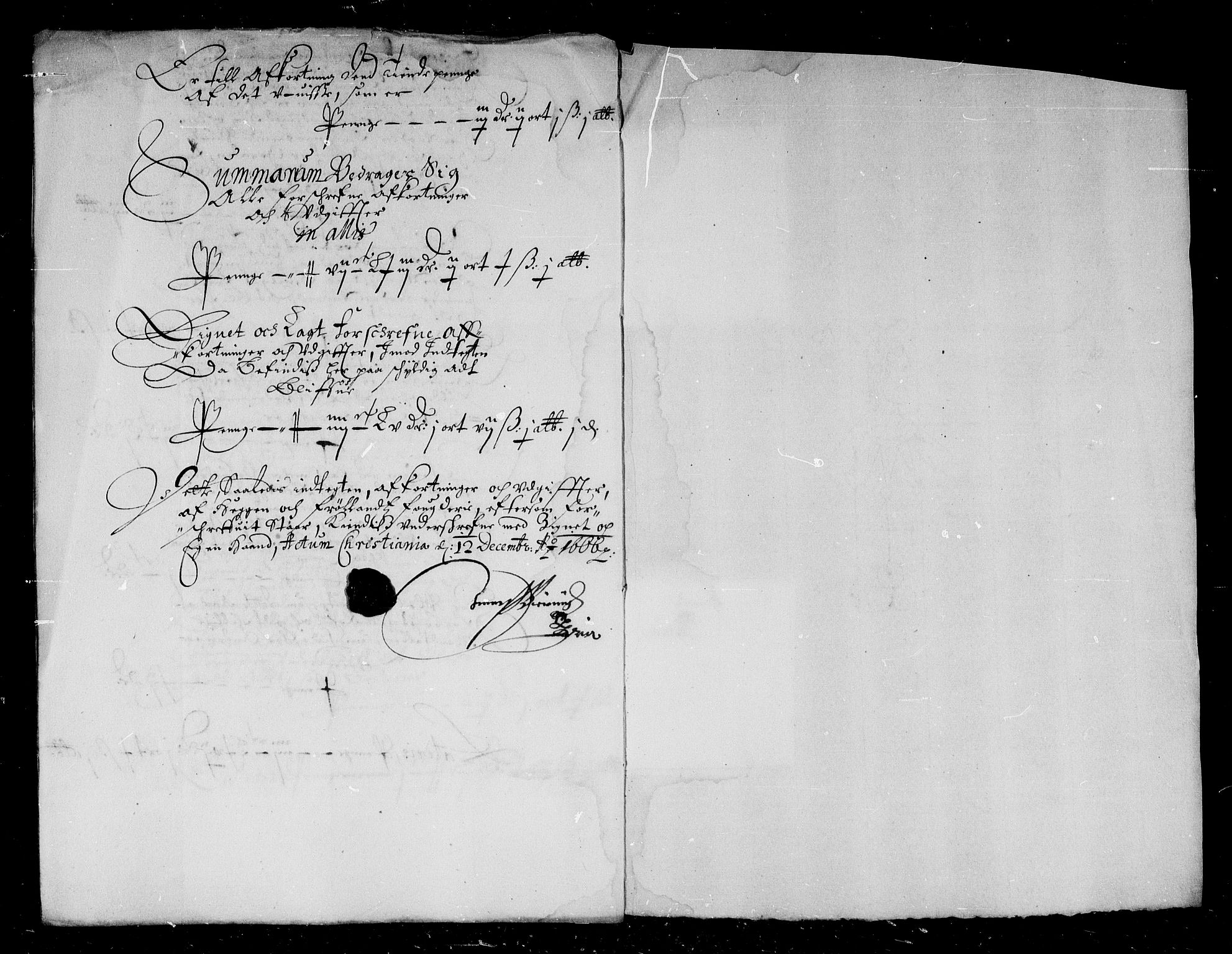 Rentekammeret inntil 1814, Reviderte regnskaper, Stiftamtstueregnskaper, Landkommissariatet på Akershus og Akershus stiftamt, AV/RA-EA-5869/R/Rb/L0038: Akershus stiftamt, 1666