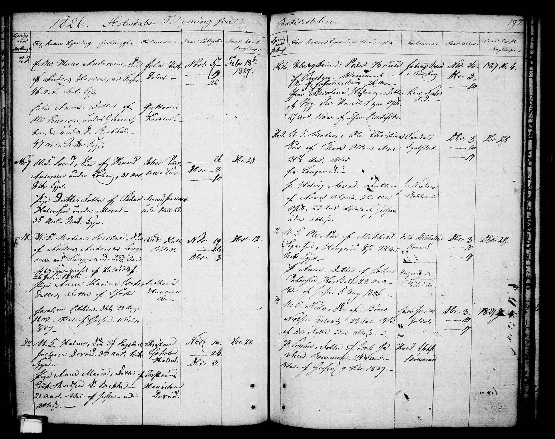 Gjerpen kirkebøker, SAKO/A-265/F/Fa/L0003: Ministerialbok nr. I 3, 1796-1814, s. 197