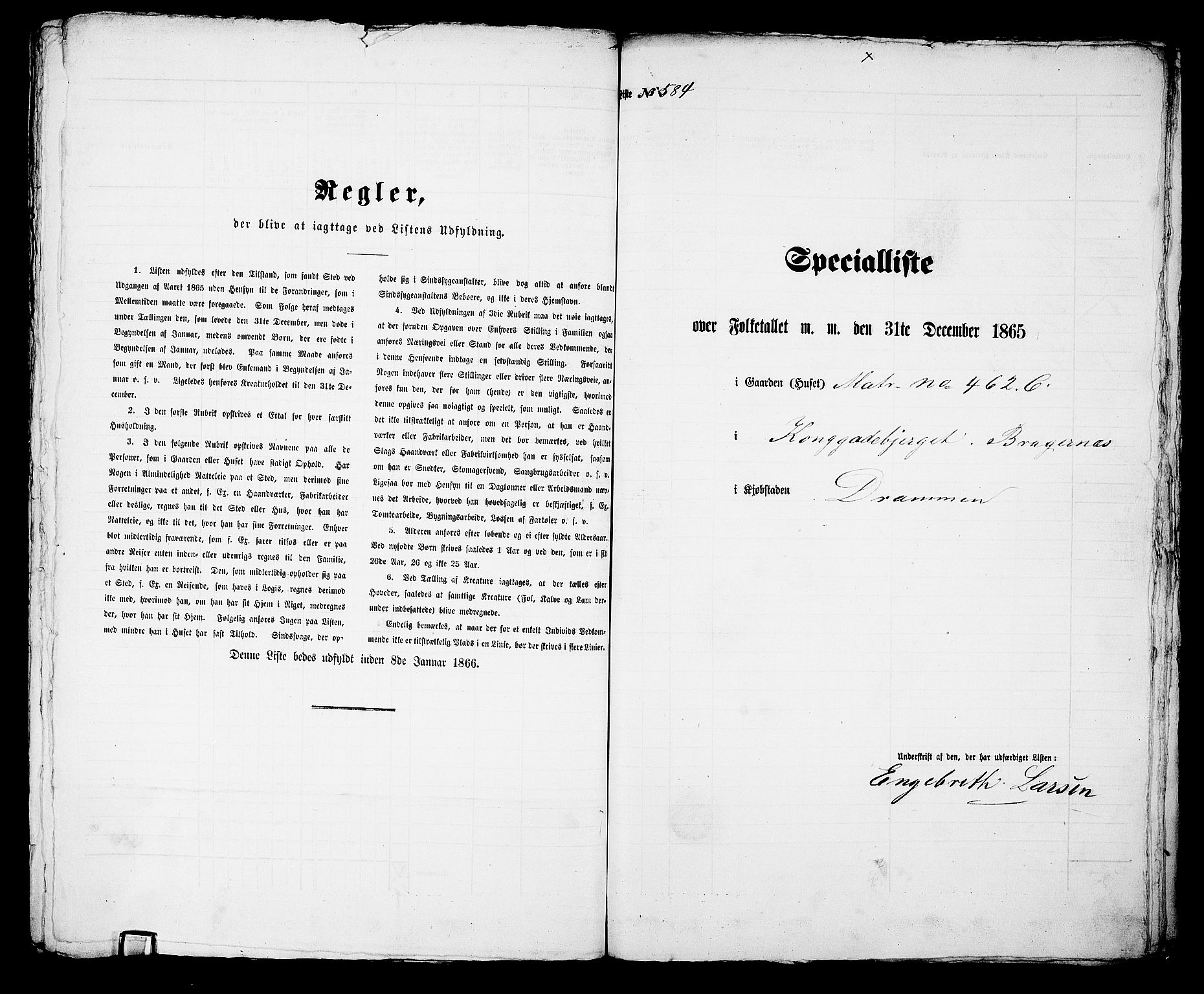 RA, Folketelling 1865 for 0602aB Bragernes prestegjeld i Drammen kjøpstad, 1865, s. 1213