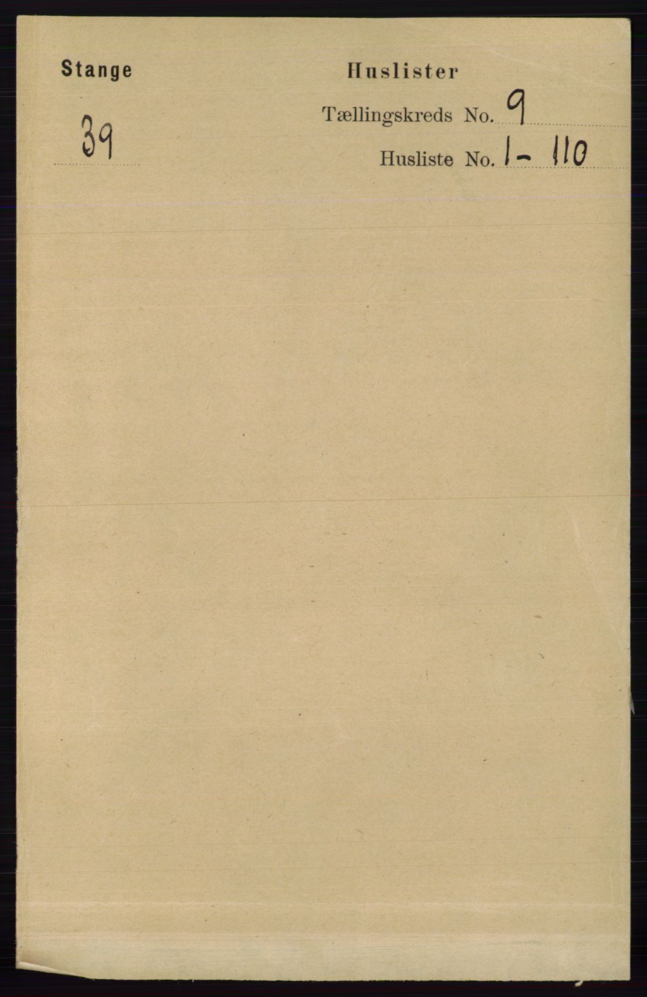 RA, Folketelling 1891 for 0417 Stange herred, 1891, s. 5931
