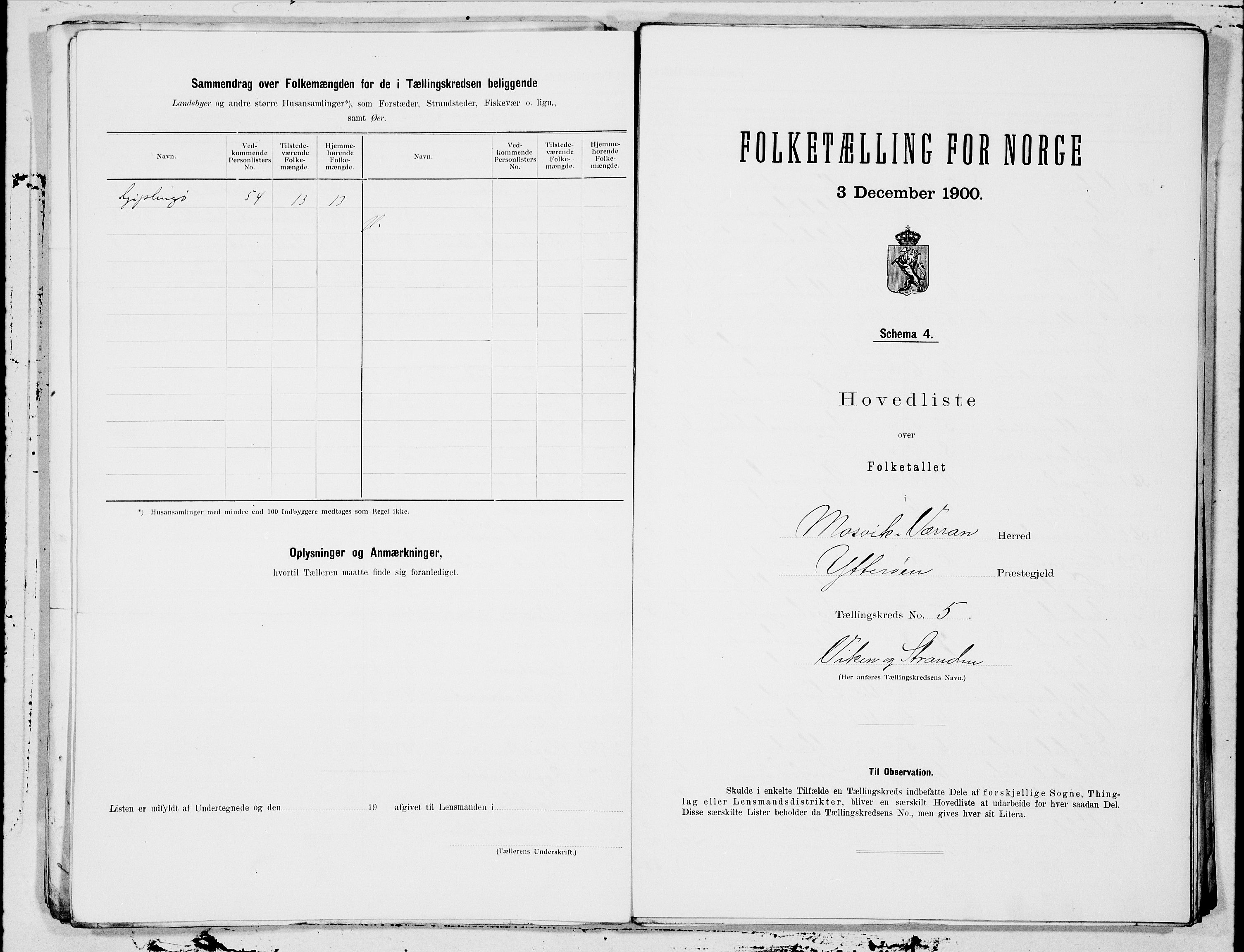 SAT, Folketelling 1900 for 1723 Mosvik og Verran herred, 1900, s. 10