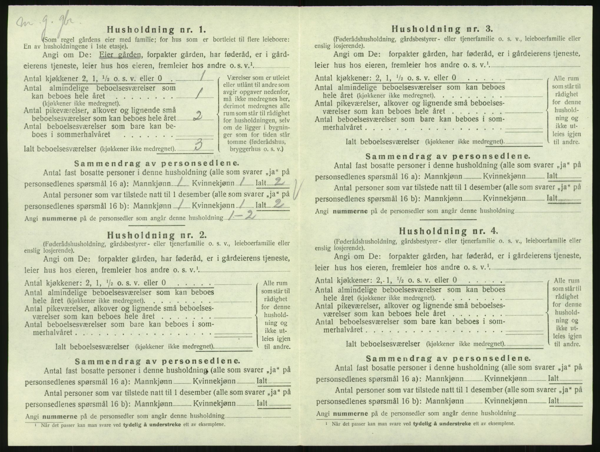SAK, Folketelling 1920 for 1037 Kvinesdal herred, 1920, s. 1338