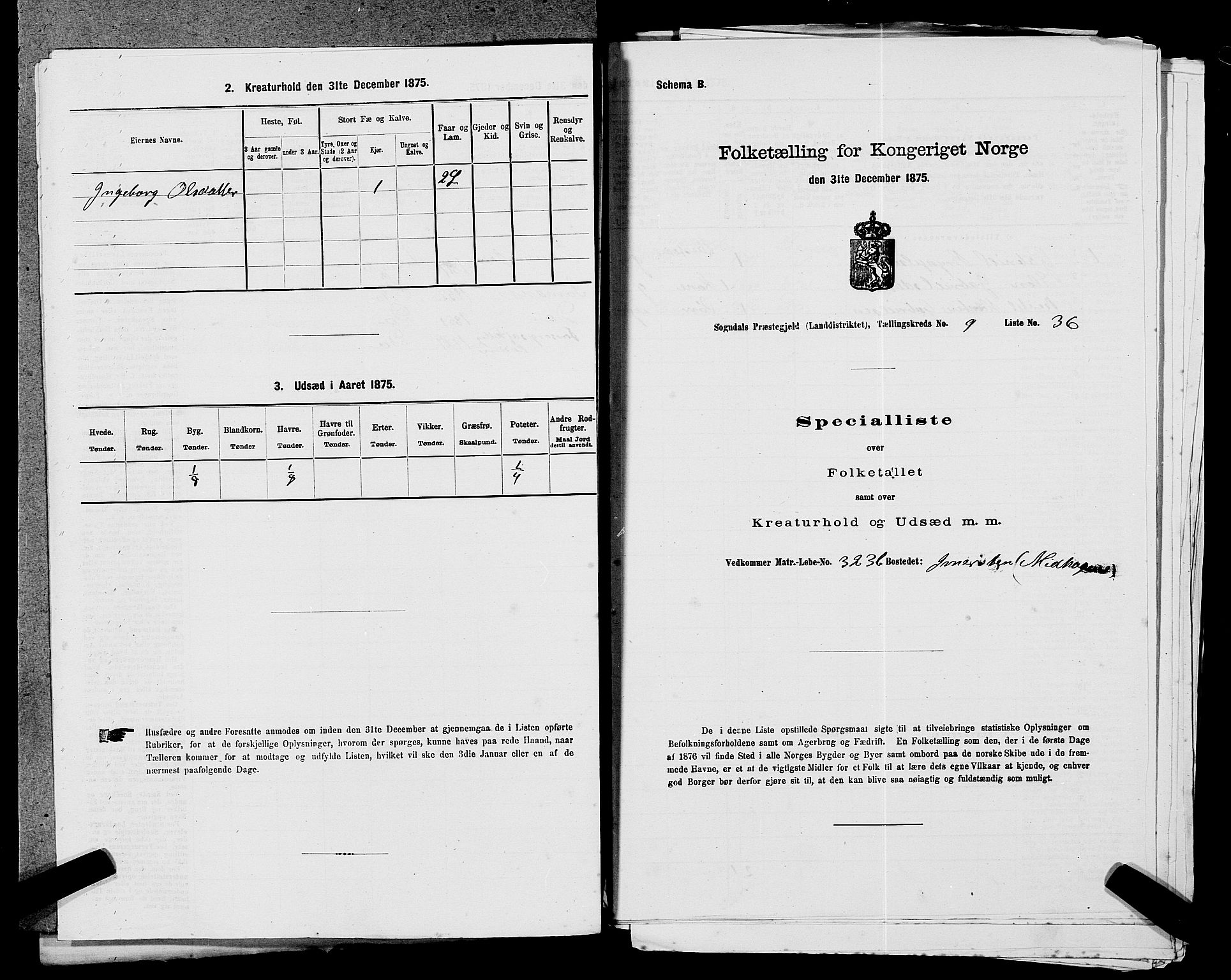 SAST, Folketelling 1875 for 1111L Sokndal prestegjeld, Sokndal landsokn, 1875, s. 878