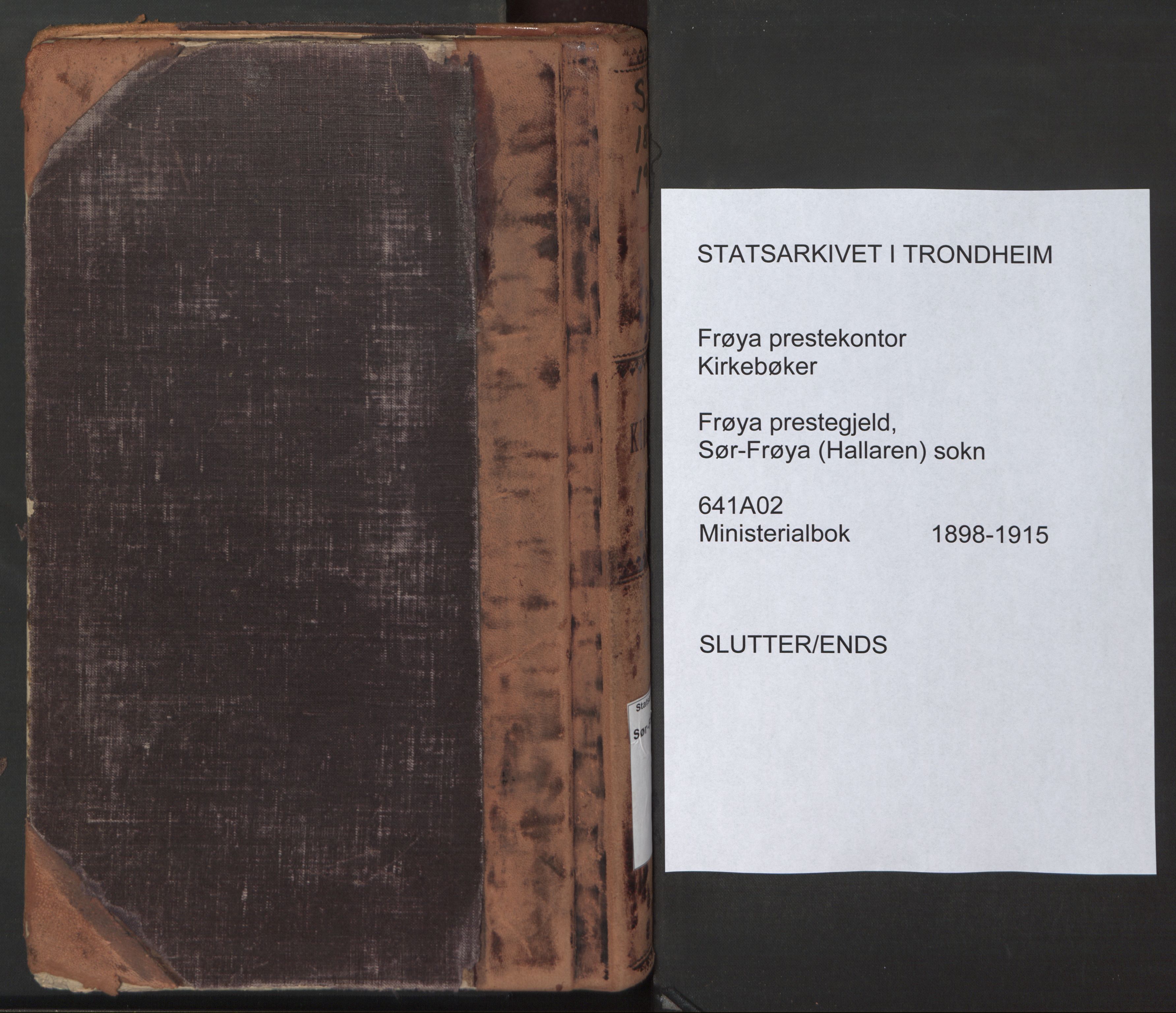 Ministerialprotokoller, klokkerbøker og fødselsregistre - Sør-Trøndelag, SAT/A-1456/641/L0596: Ministerialbok nr. 641A02, 1898-1915