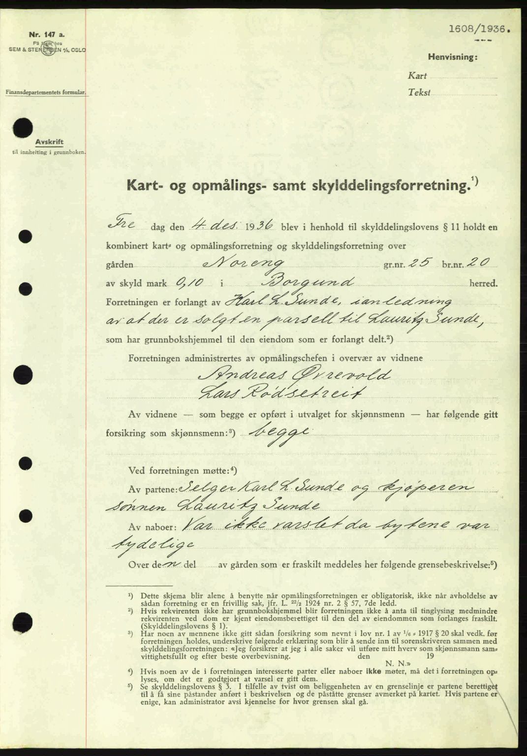 Nordre Sunnmøre sorenskriveri, SAT/A-0006/1/2/2C/2Ca: Pantebok nr. A2, 1936-1937, Dagboknr: 1608/1936