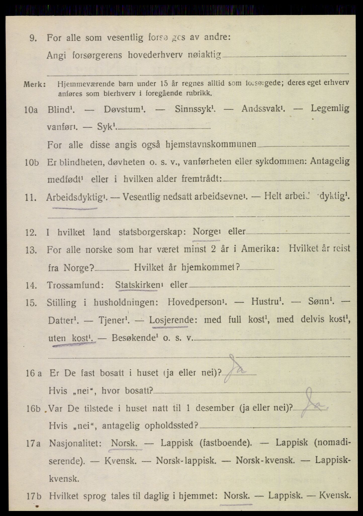 SAT, Folketelling 1920 for 1821 Stamnes herred, 1920, s. 1065