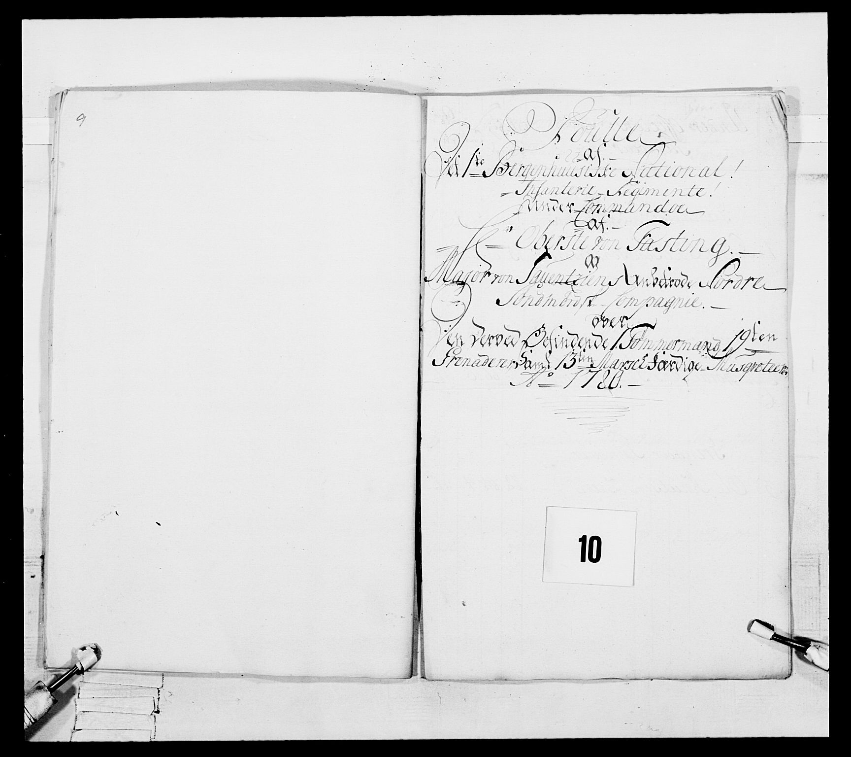 Generalitets- og kommissariatskollegiet, Det kongelige norske kommissariatskollegium, AV/RA-EA-5420/E/Eh/L0091: 1. Bergenhusiske nasjonale infanteriregiment, 1780-1783, s. 267
