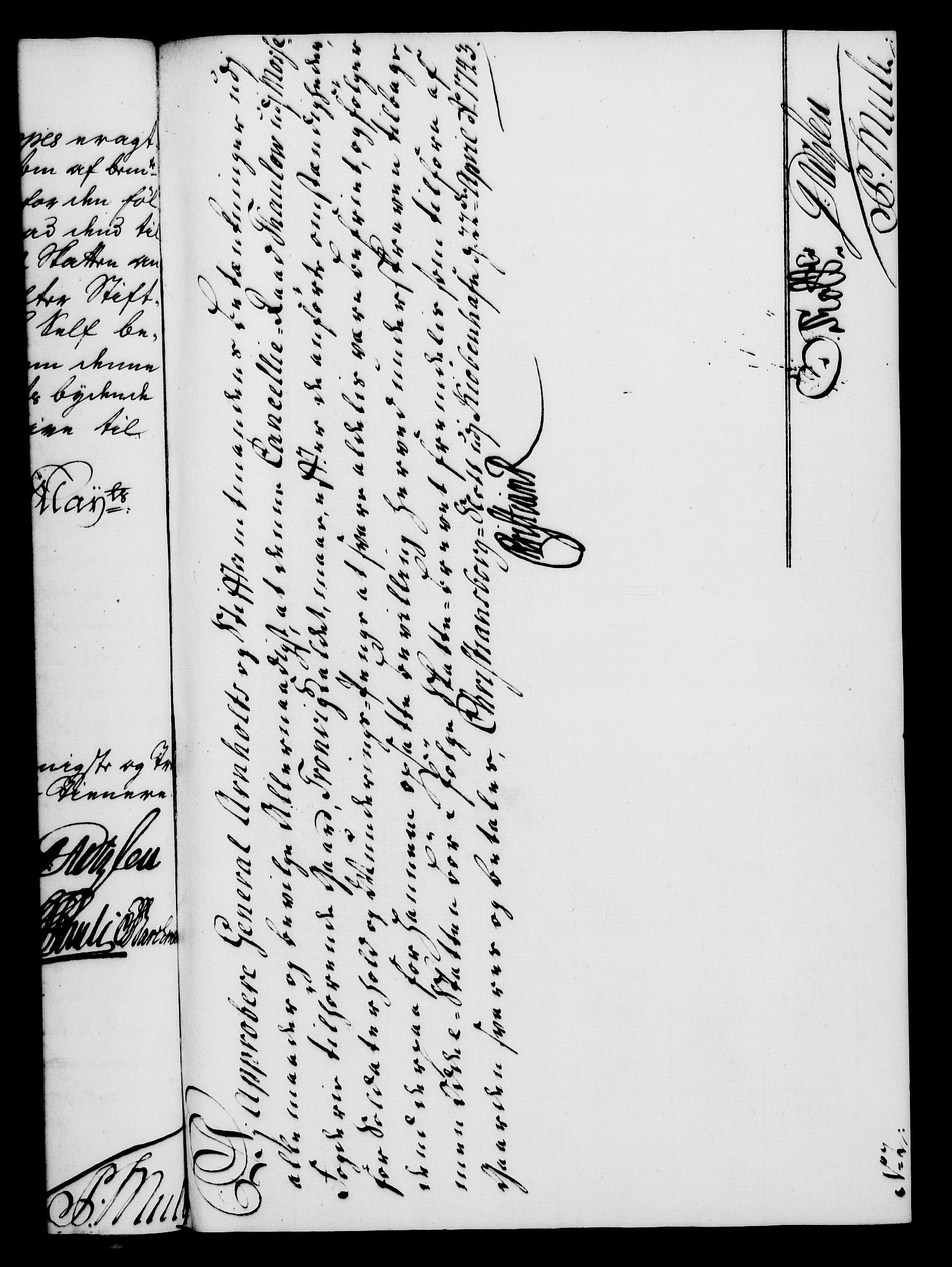 Rentekammeret, Kammerkanselliet, AV/RA-EA-3111/G/Gf/Gfa/L0026: Norsk relasjons- og resolusjonsprotokoll (merket RK 52.26), 1743, s. 291