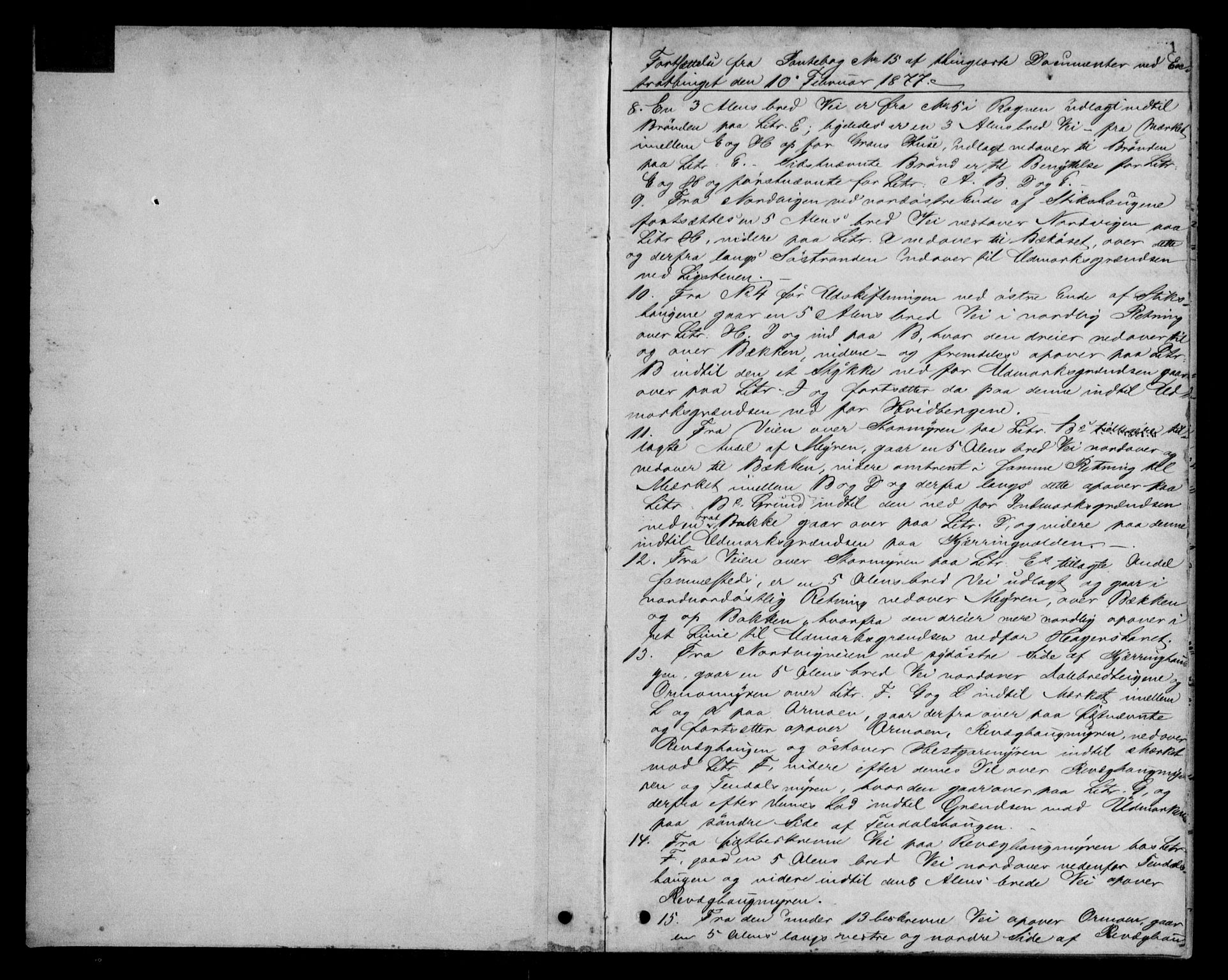 Fosen sorenskriveri, AV/SAT-A-1107/1/2/2C/L0024: Pantebok nr. 16, 1877-1879, s. 1