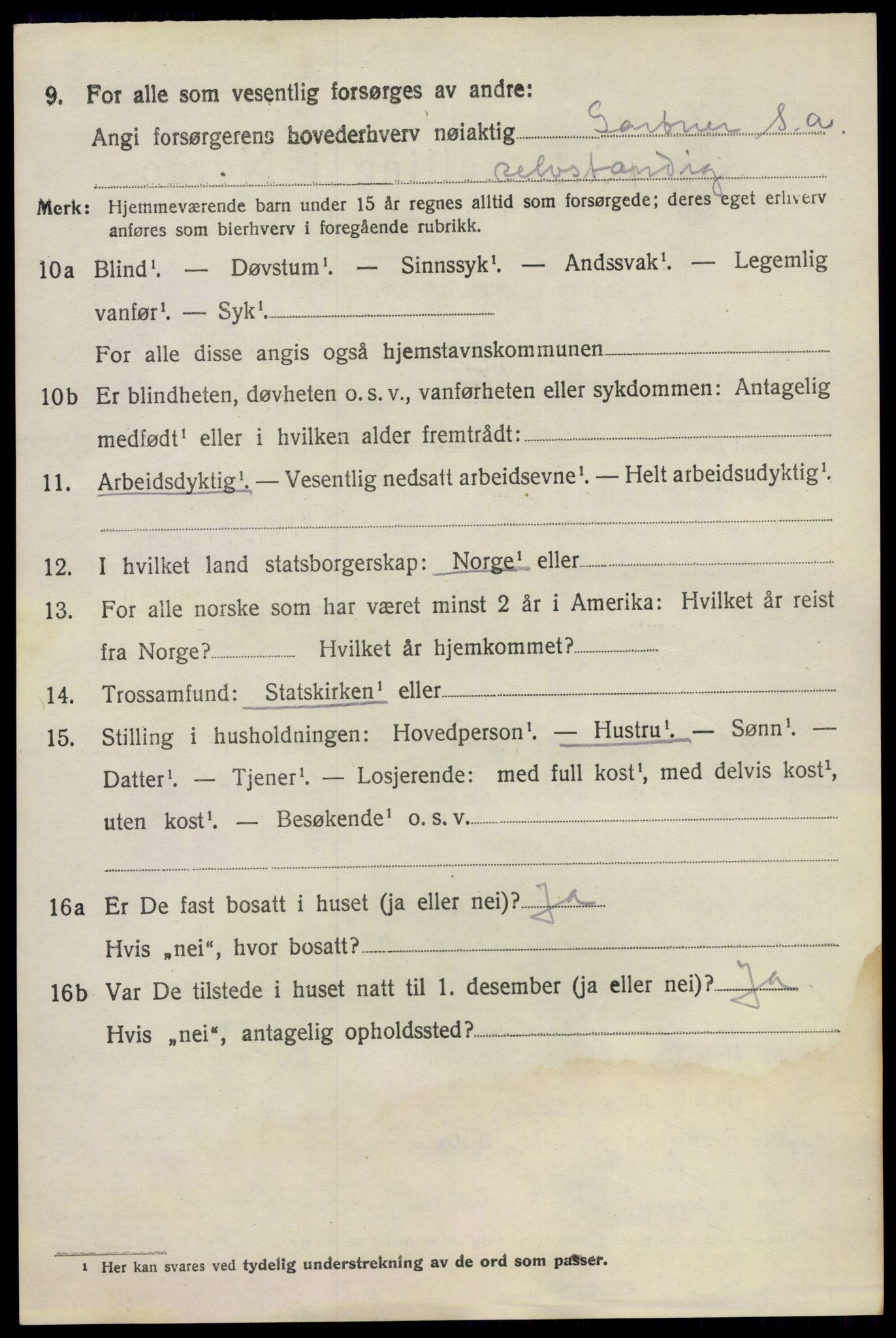 SAO, Folketelling 1920 for 0219 Bærum herred, 1920, s. 20005