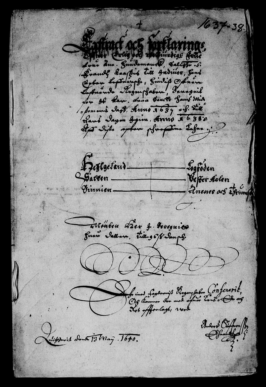 Rentekammeret inntil 1814, Reviderte regnskaper, Lensregnskaper, RA/EA-5023/R/Rb/Rbz/L0027: Nordlandenes len, 1635-1639