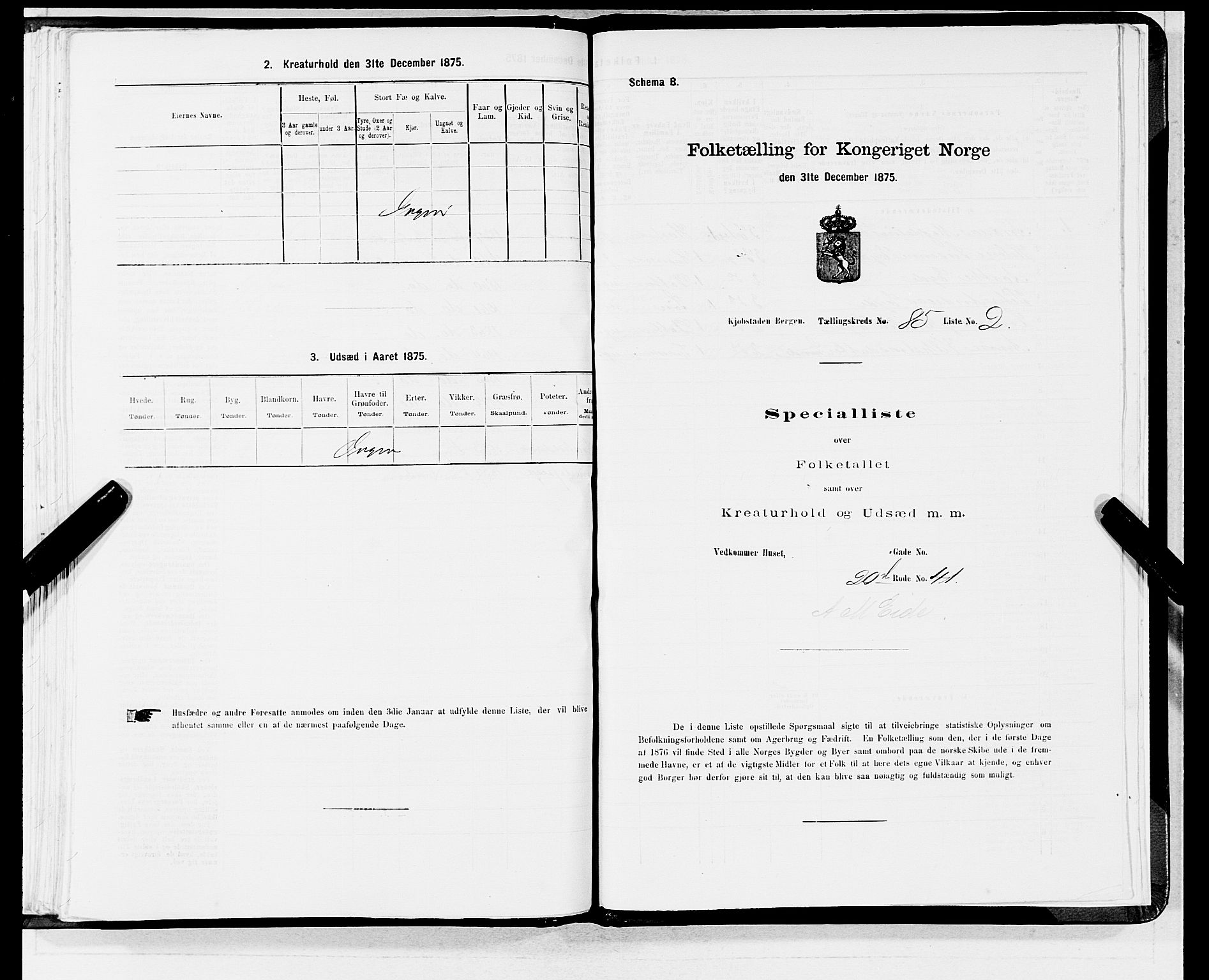SAB, Folketelling 1875 for 1301 Bergen kjøpstad, 1875, s. 4555
