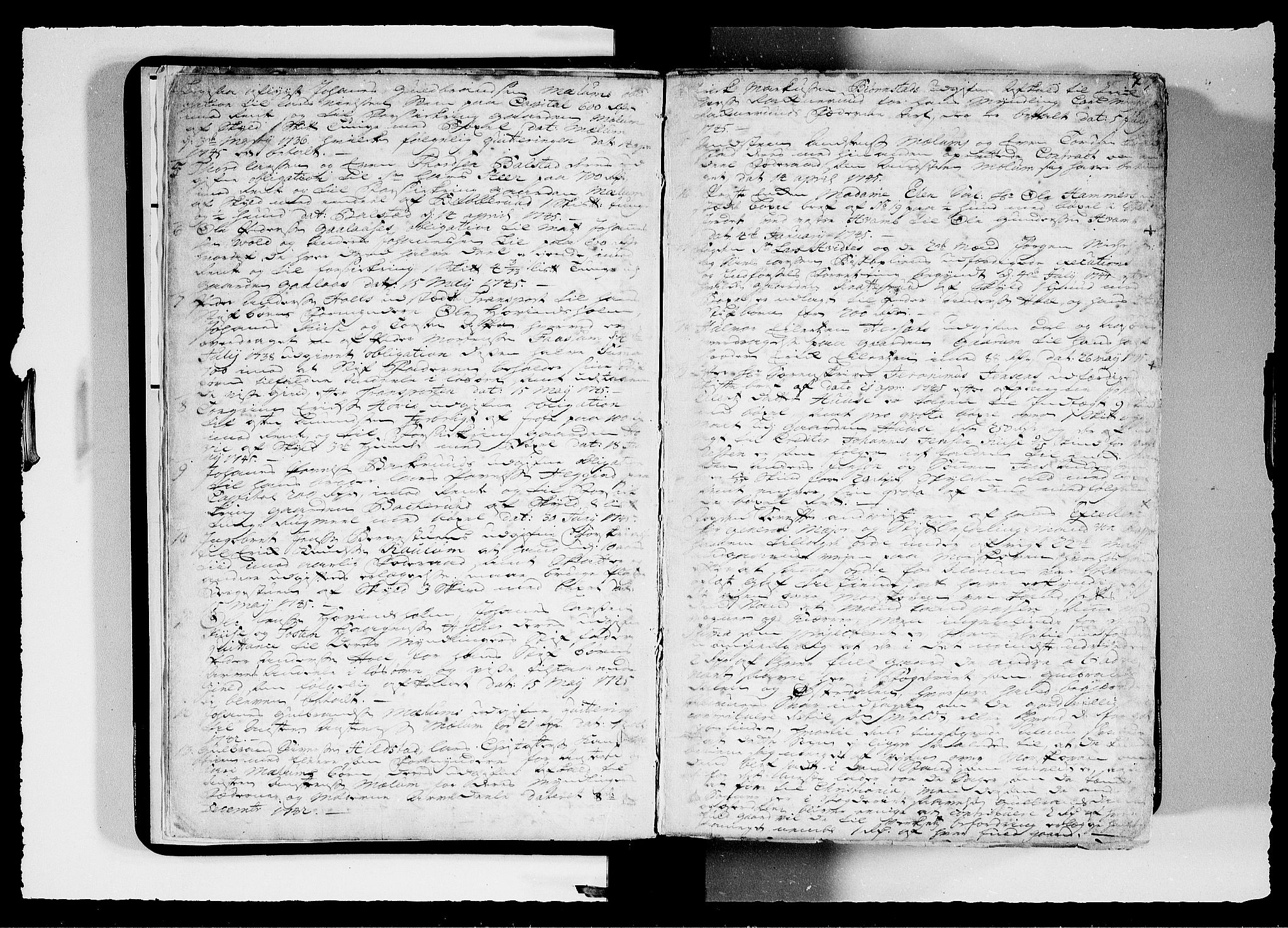Hedemarken sorenskriveri, SAH/TING-034/G/Gb/L0046: Tingbok, 1745-1748, s. 6b-7a