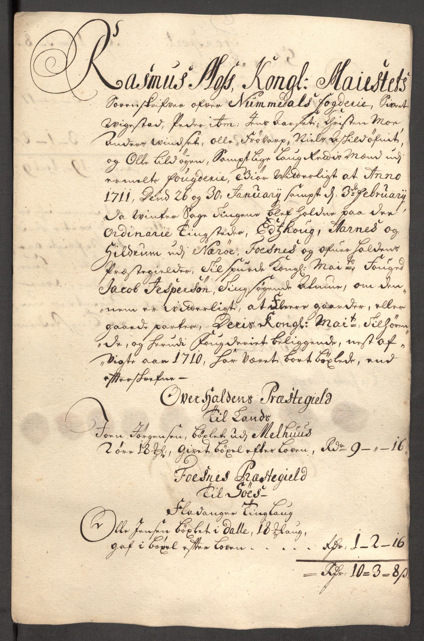 Rentekammeret inntil 1814, Reviderte regnskaper, Fogderegnskap, RA/EA-4092/R64/L4431: Fogderegnskap Namdal, 1709-1710, s. 401