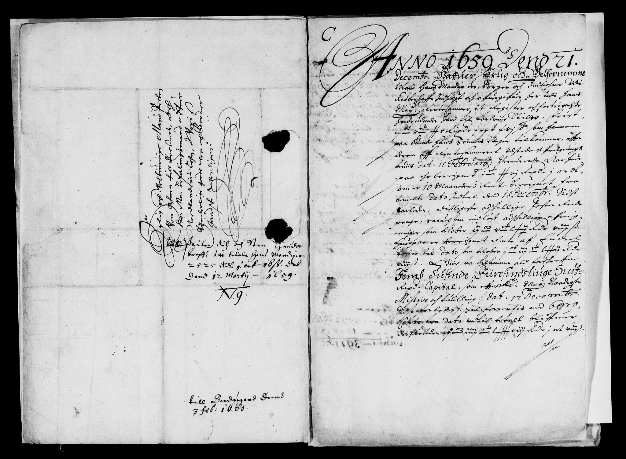 Rentekammeret inntil 1814, Reviderte regnskaper, Lensregnskaper, AV/RA-EA-5023/R/Rb/Rbz/L0039: Nordlandenes len, 1656-1663