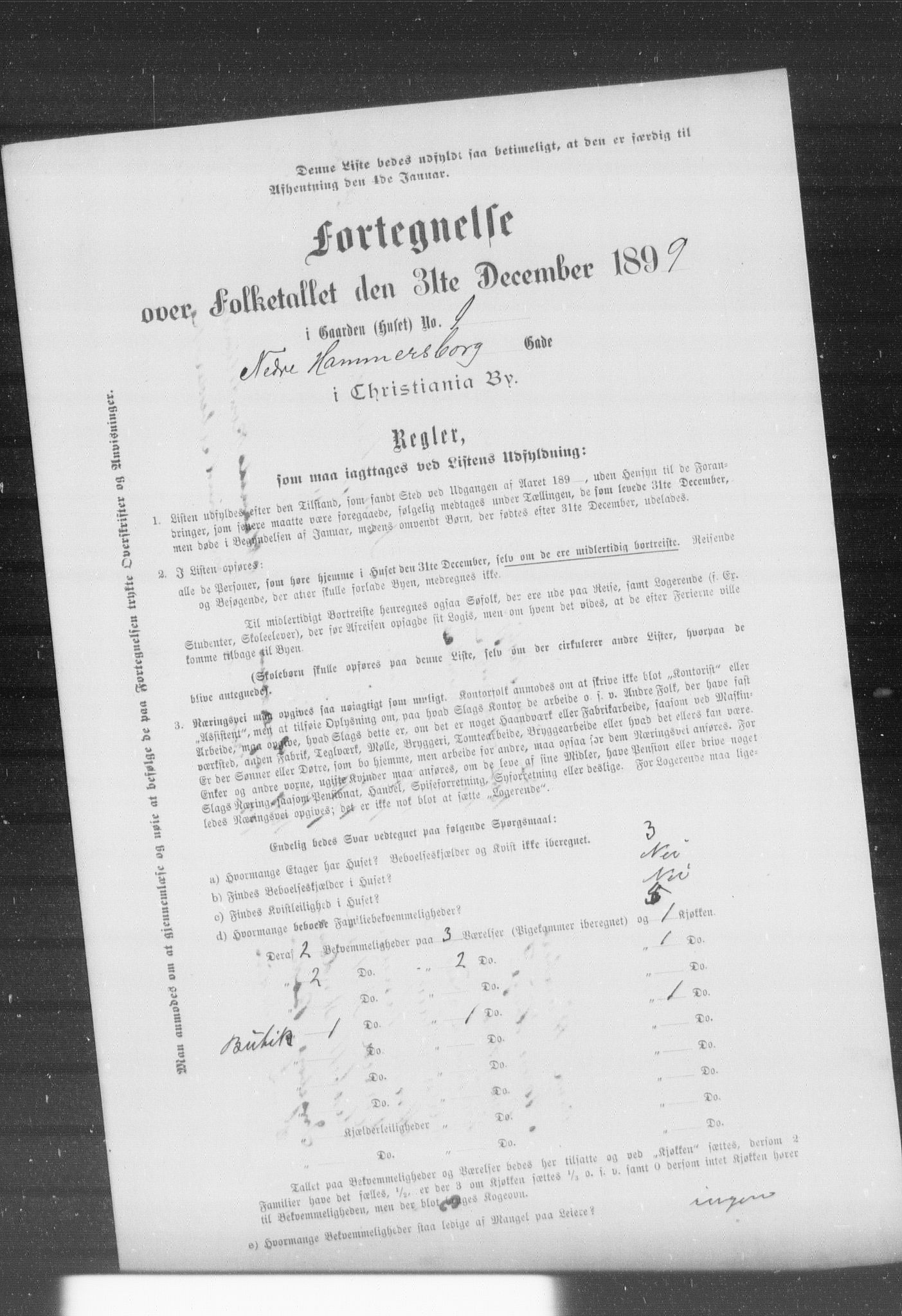 OBA, Kommunal folketelling 31.12.1899 for Kristiania kjøpstad, 1899, s. 8984