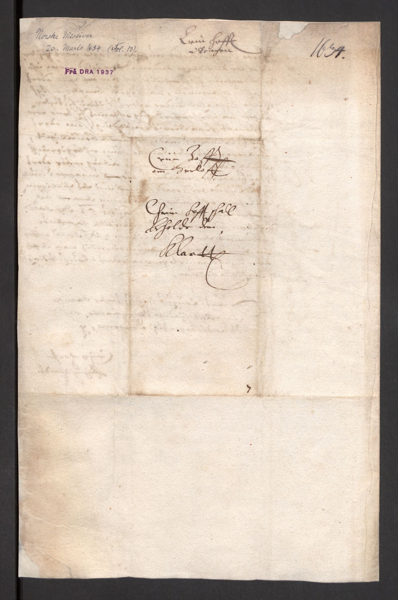 Danske Kanselli 1572-1799, AV/RA-EA-3023/F/Fc/Fcc/Fcca/L0007: Norske innlegg 1572-1799, 1633-1635, s. 224